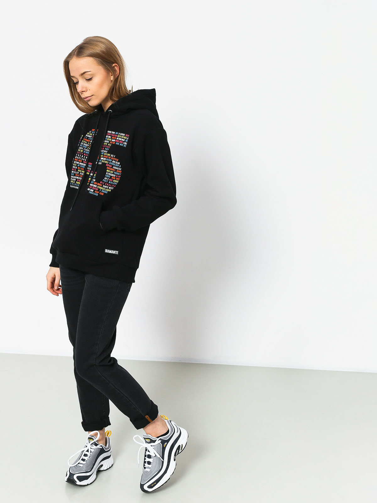 Hanorac cu glugă Diamante Wear Hip Hop 45 (black)