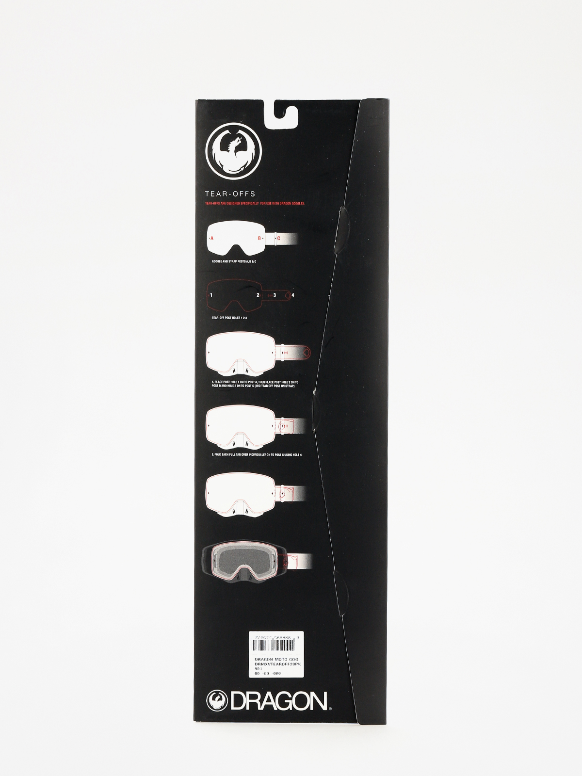 Szybka do gogli Dragon MXV (tear off 20 pack clear)