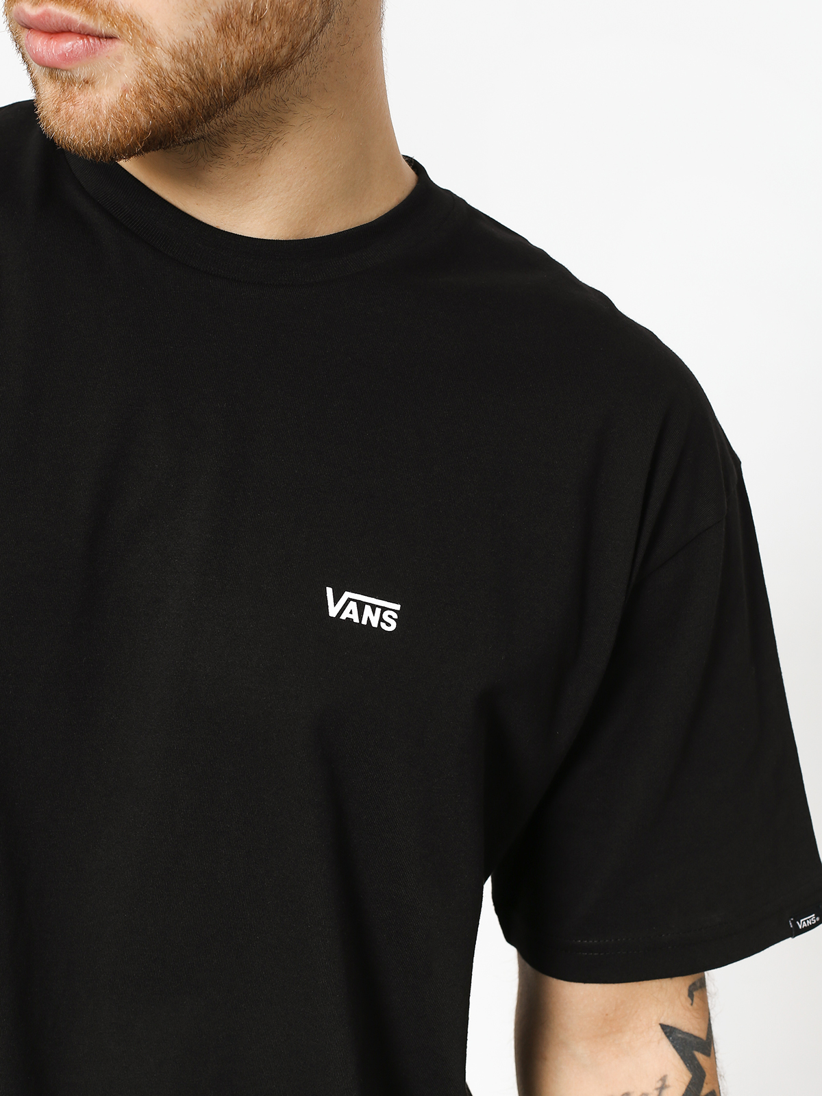 Tricou Vans Left Chest Logo (black/white)