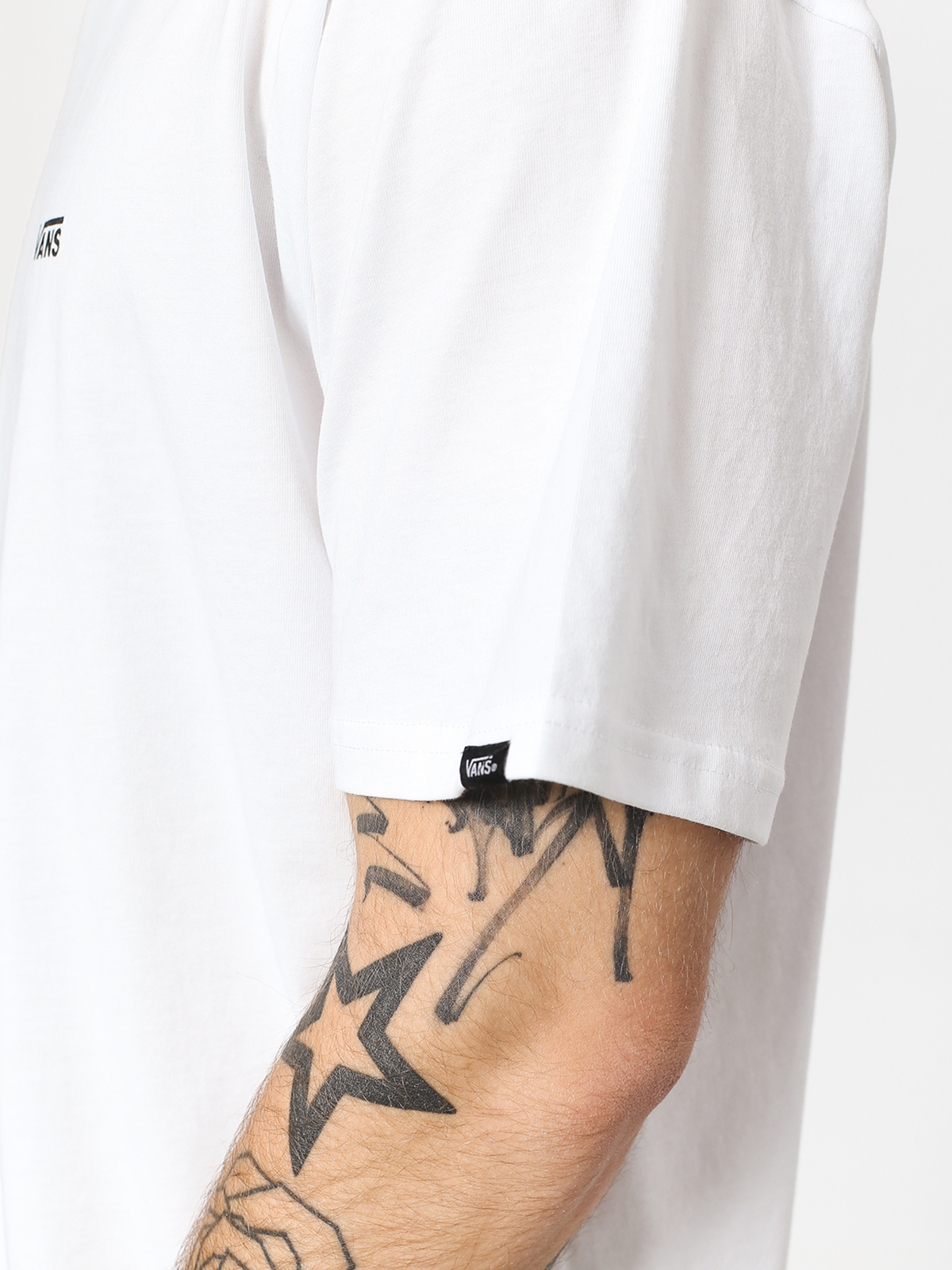 Tricou Vans Left Chest Logo (white/black)