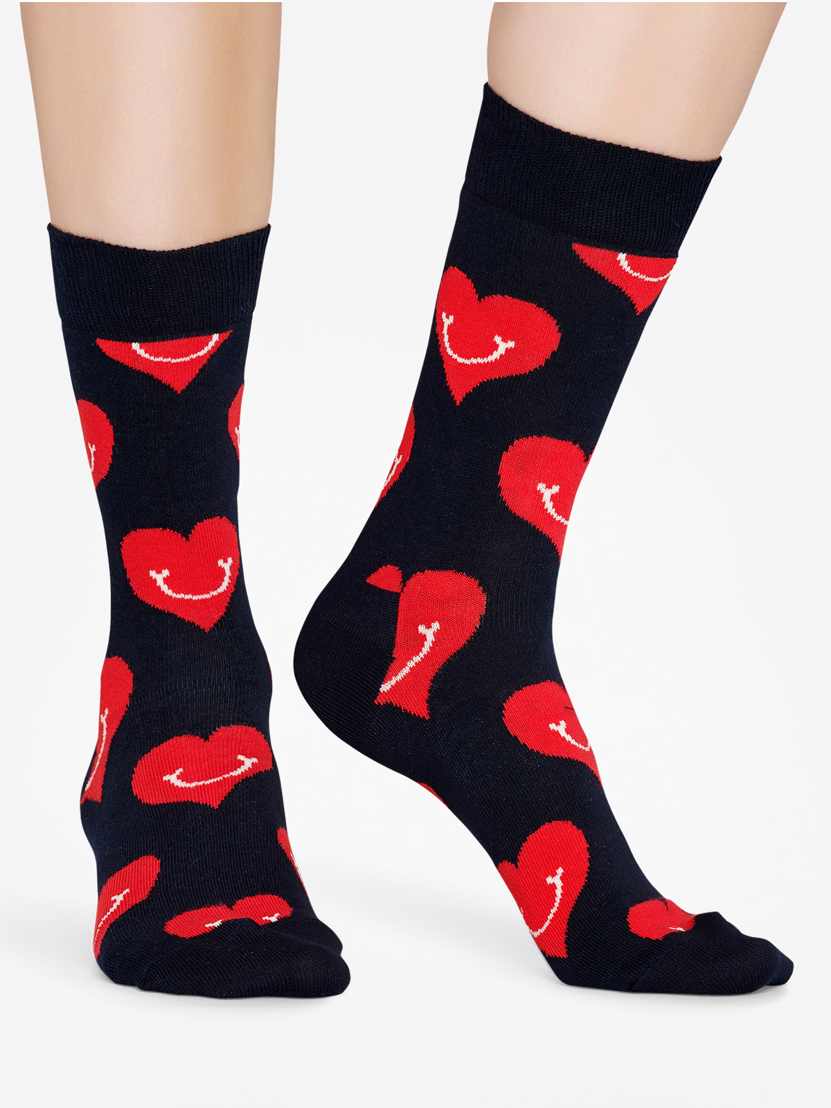 Șosete Happy Socks Smiley Heart (black/red)