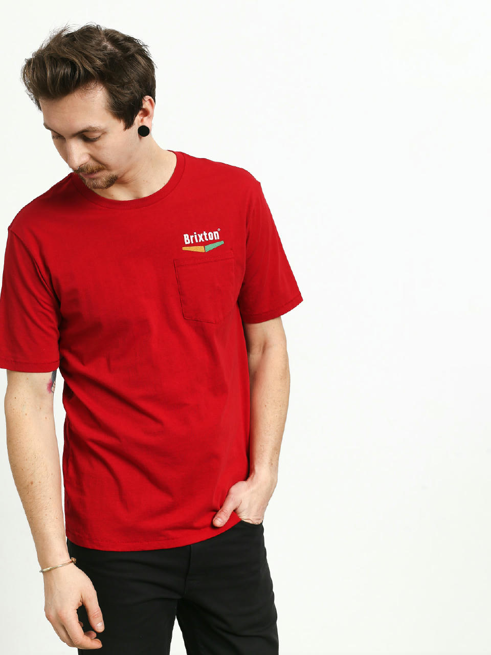 Tricou Brixton Velocity Pkt (scarlet)