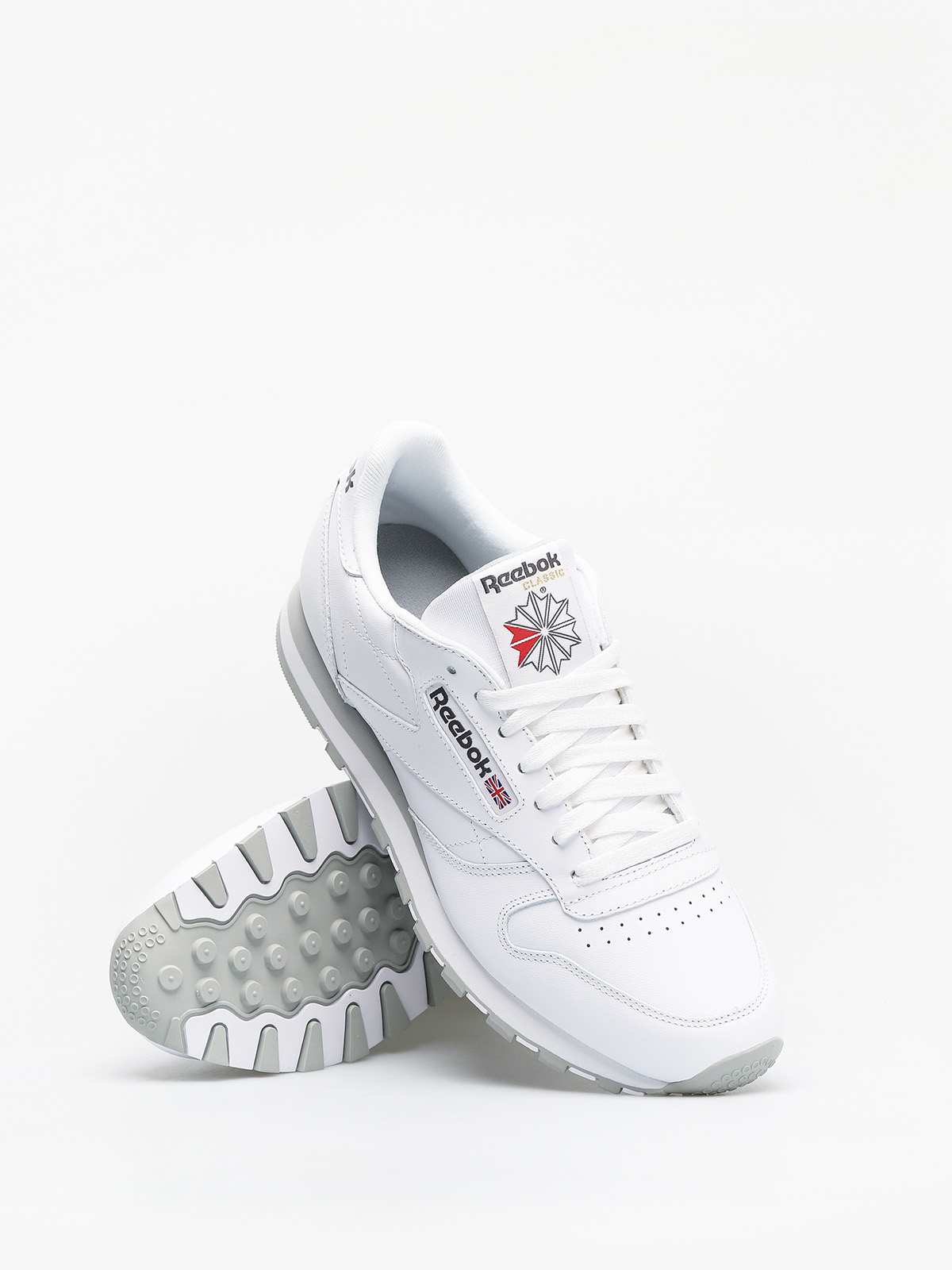 Pantofi Reebok Classic Leather (white/lt grey)