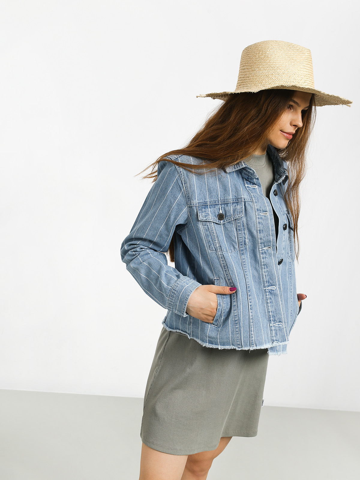 Geacă RVCA Pause It Wmn (washed stripe)