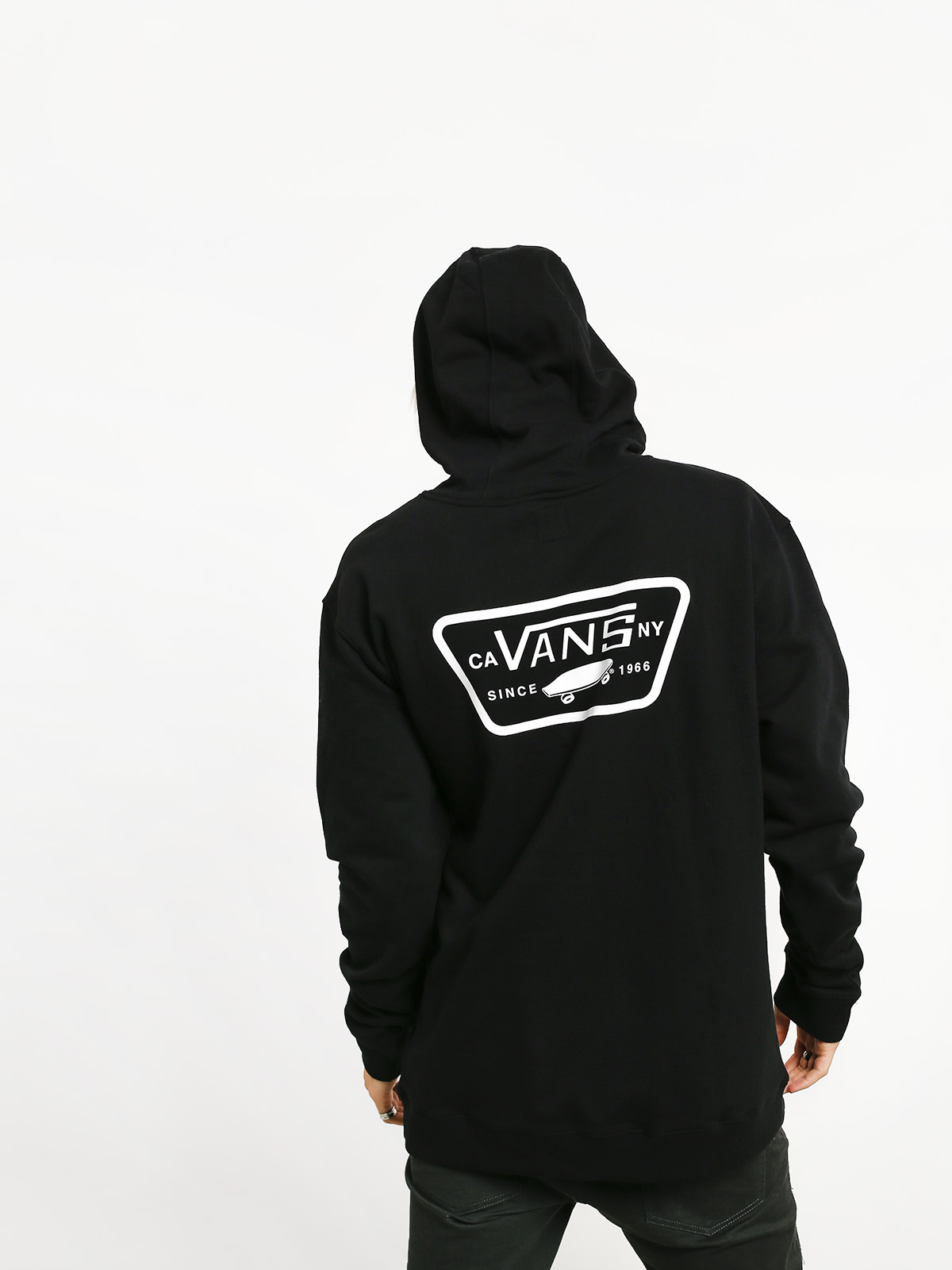 Hanorac cu glugă Vans Full Patched HD (black)