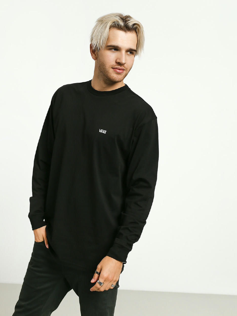 Tricou Vans Left Chest Hit (black/white)