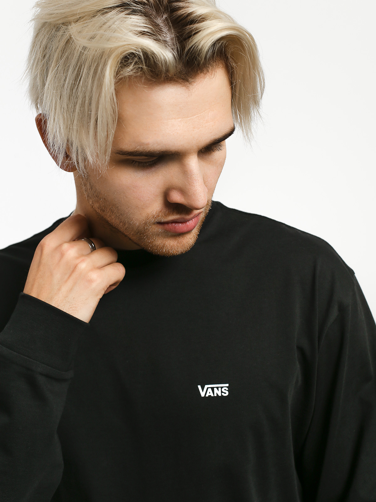 Tricou Vans Left Chest Hit (black/white)