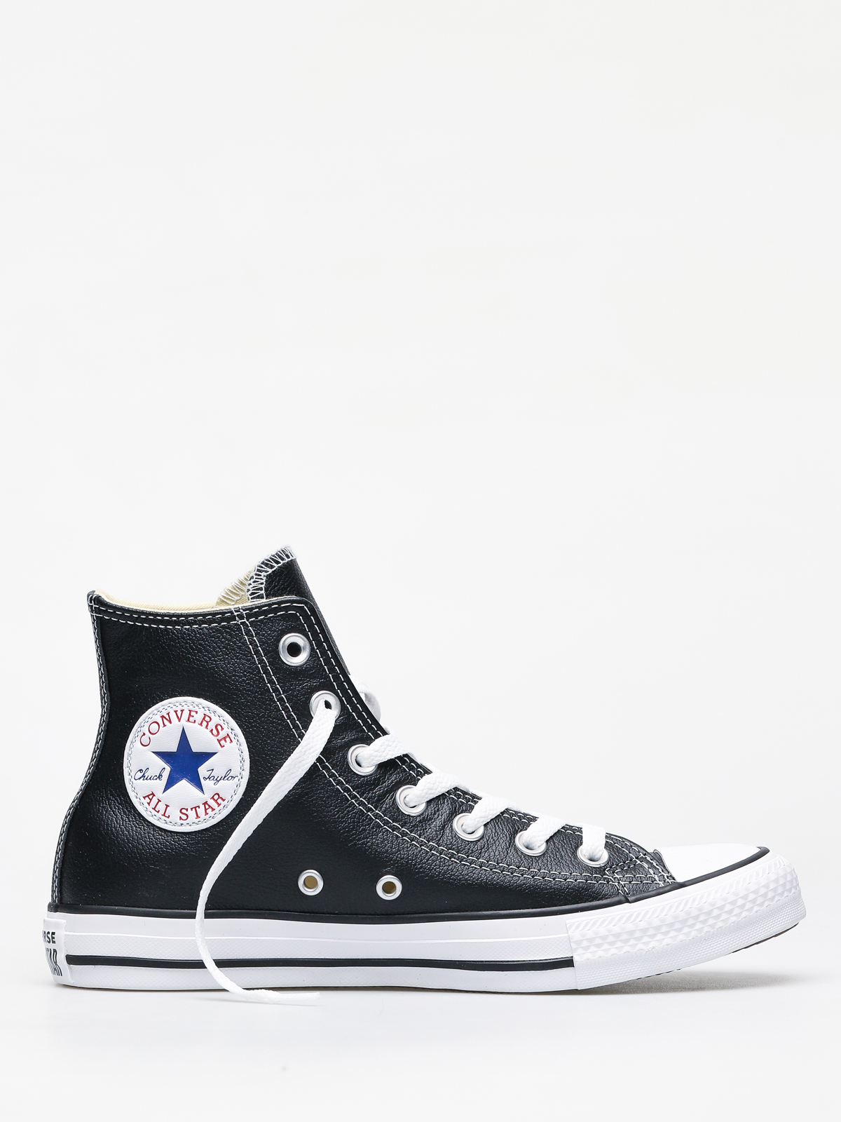 【CONVERSE】LEATER ALL STAR HI(Men's/27cm) Teniși Converse Chuck Taylor All Star Hi Leather - negru (blk)