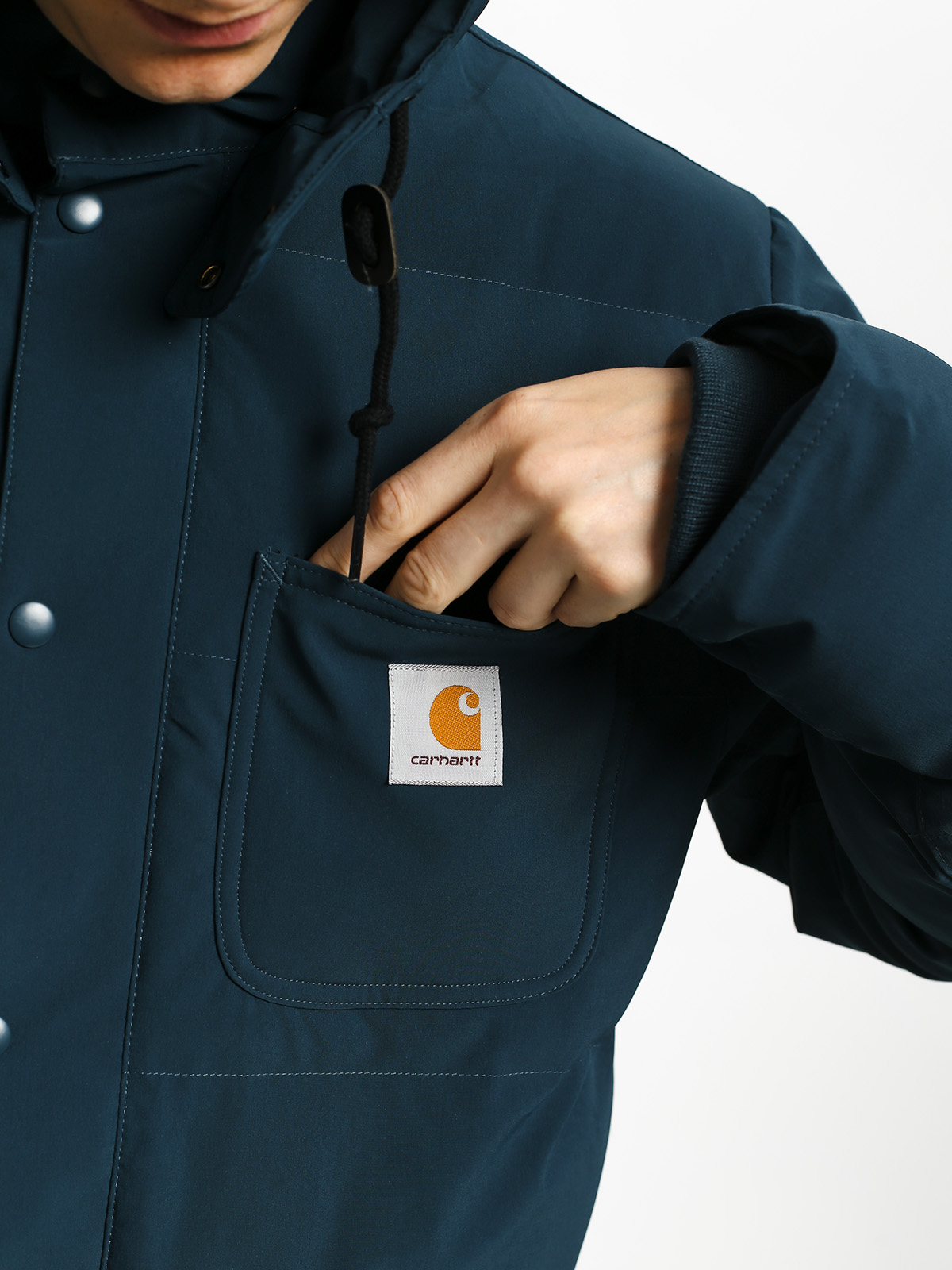 Geacă Carhartt WIP Alpine Coat (duck blue/black)