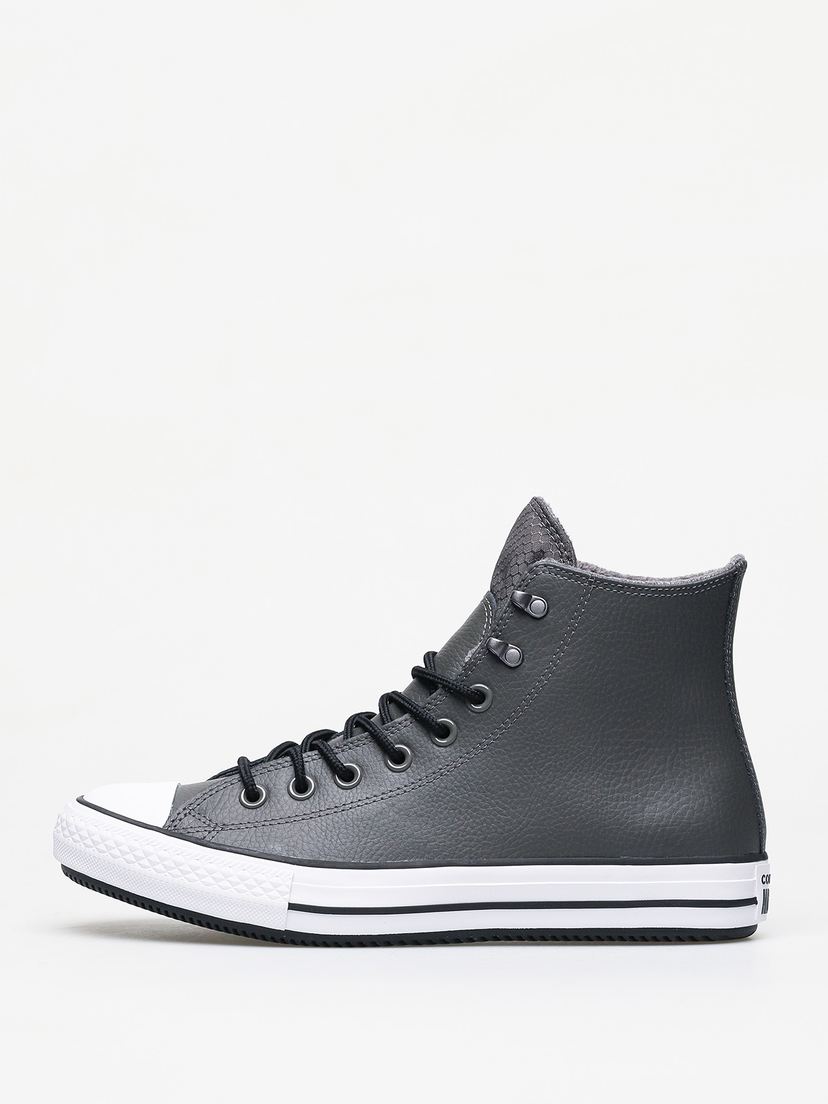 Teniși Converse Chuck Taylor All Star Hi Winter Leather (carbon grey/black/white)