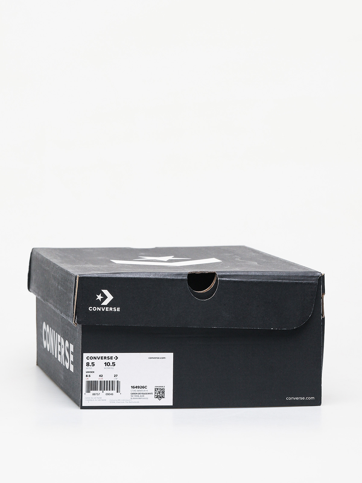 Teniși Converse Chuck Taylor All Star Hi Winter Leather (carbon grey/black/white)