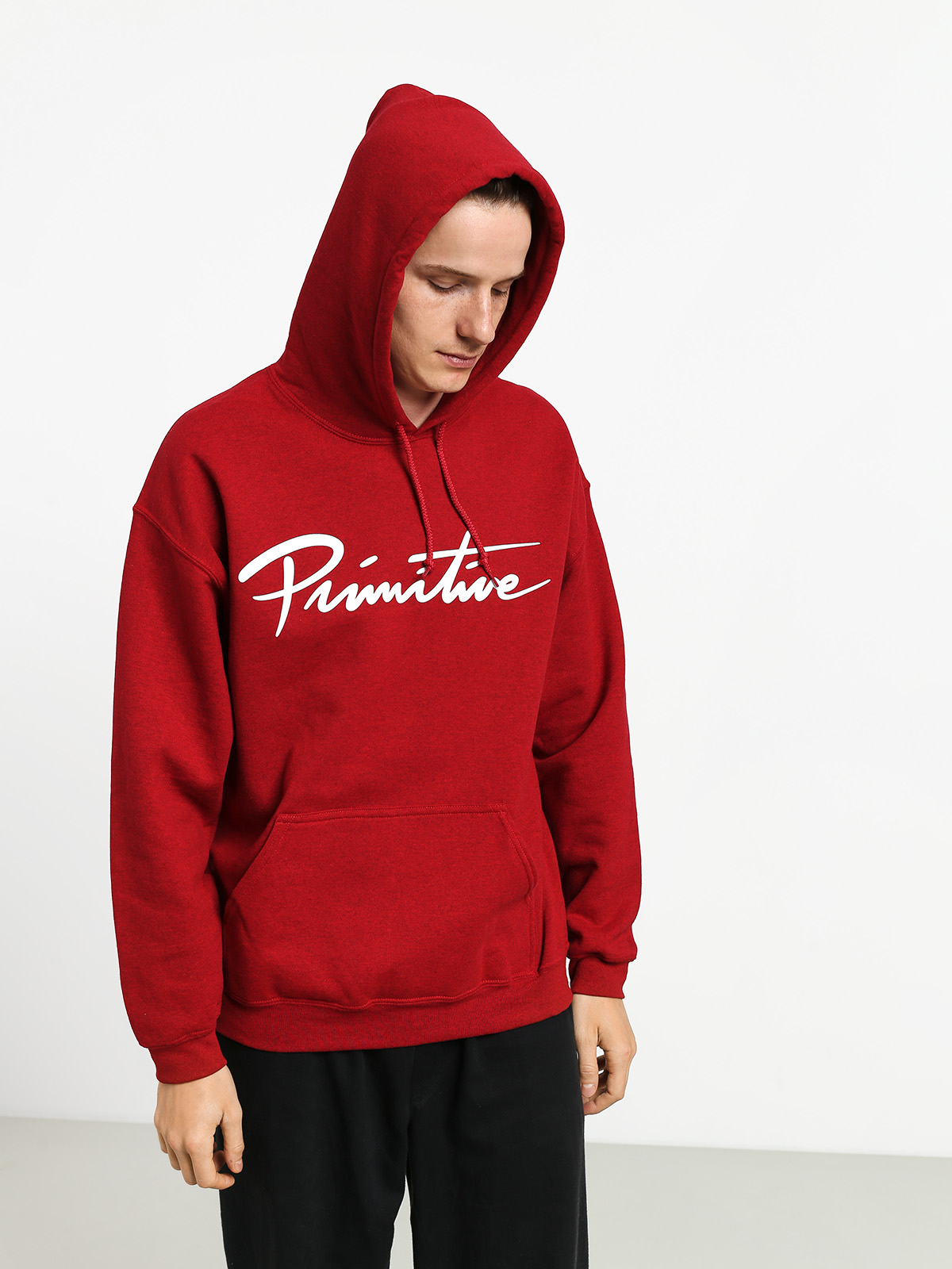 Hanorac cu glugă Primitive Nuevo HD (red)