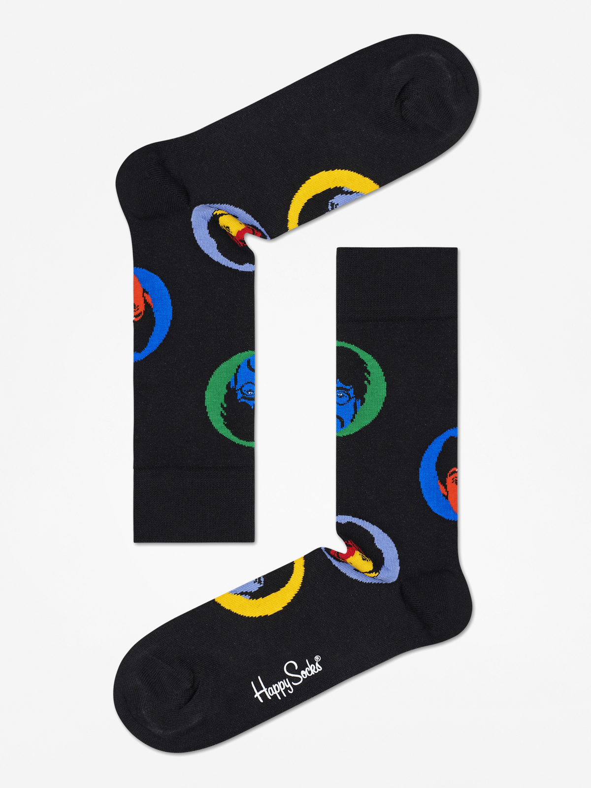 Șosete Happy Socks The Bealtes (black/yellow/blue/green)