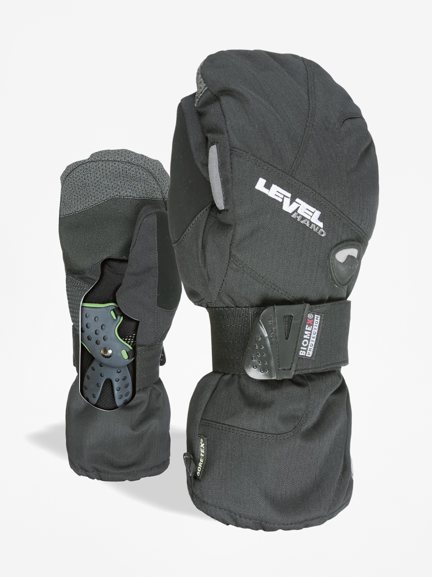 Mănuși Level Half Pipe Mitt (blk) 