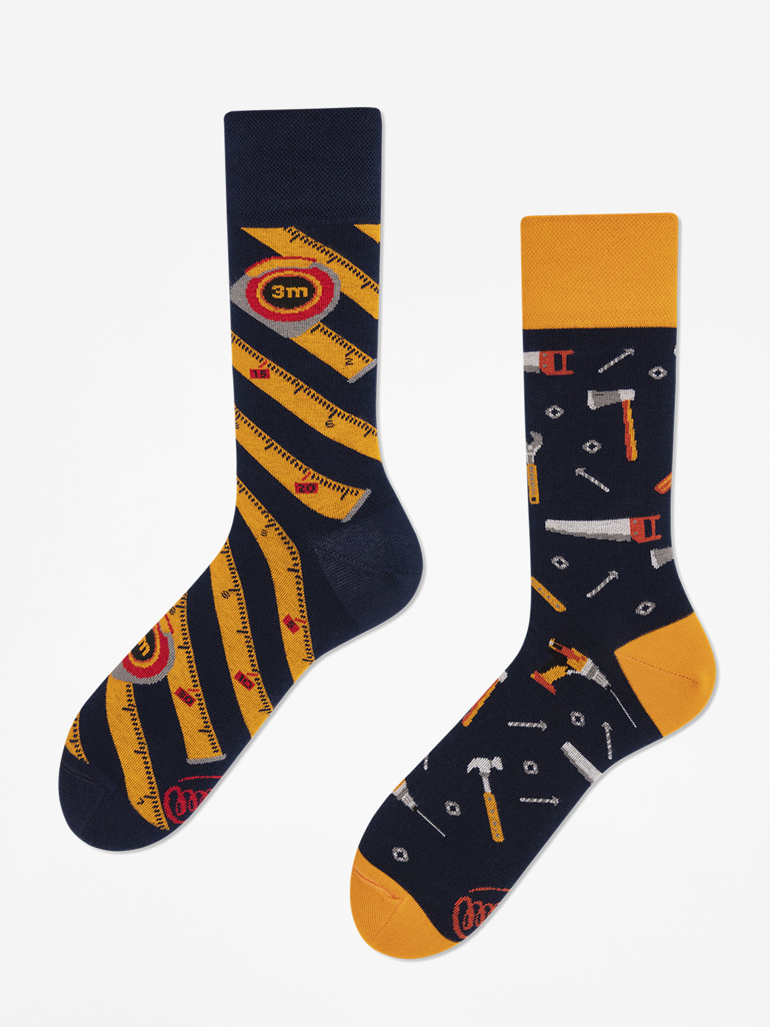Șosete Many Mornings The Handyman (navy/yellow)