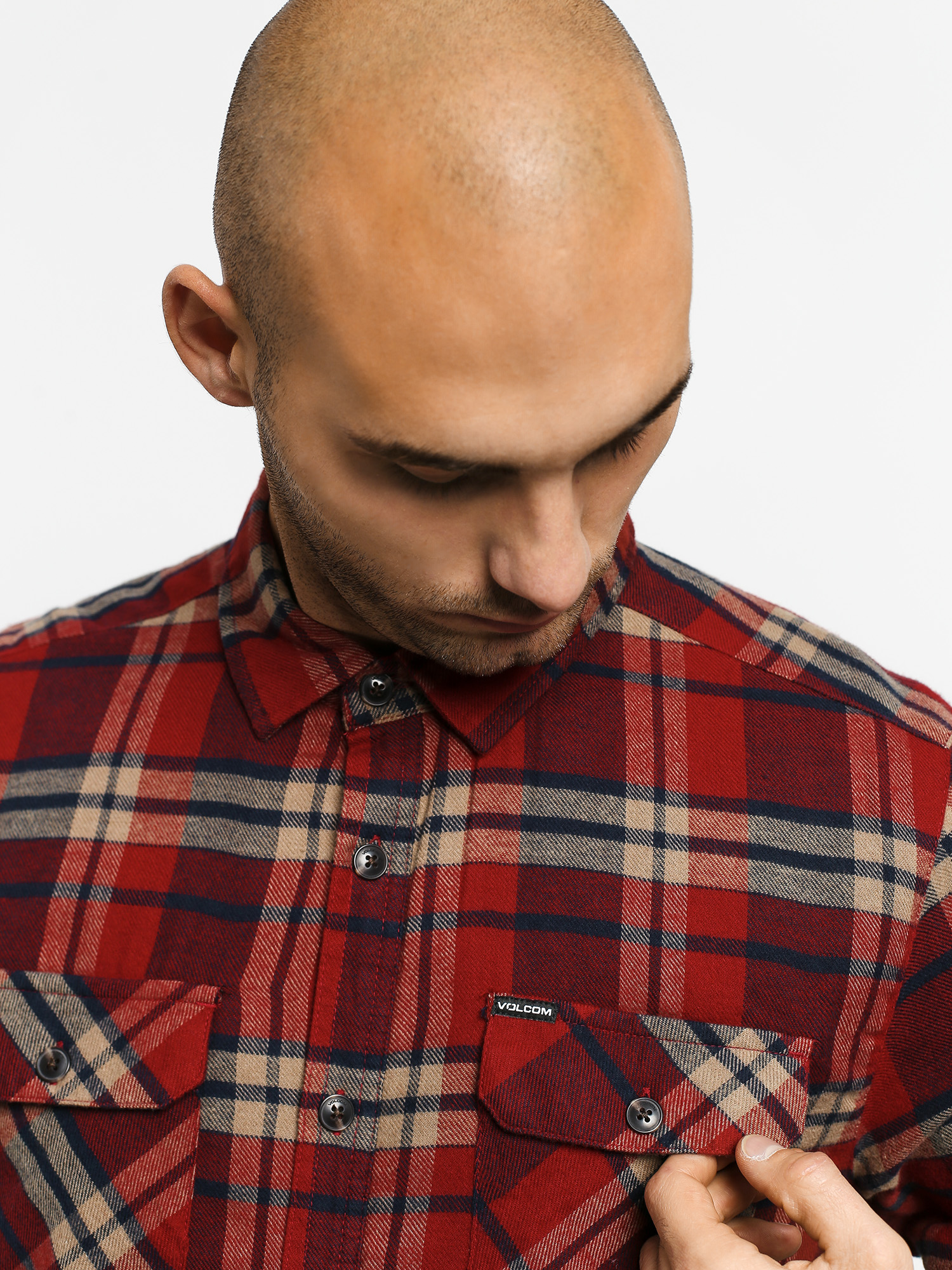 Cămașă Volcom Belgrade Ls (deep red)