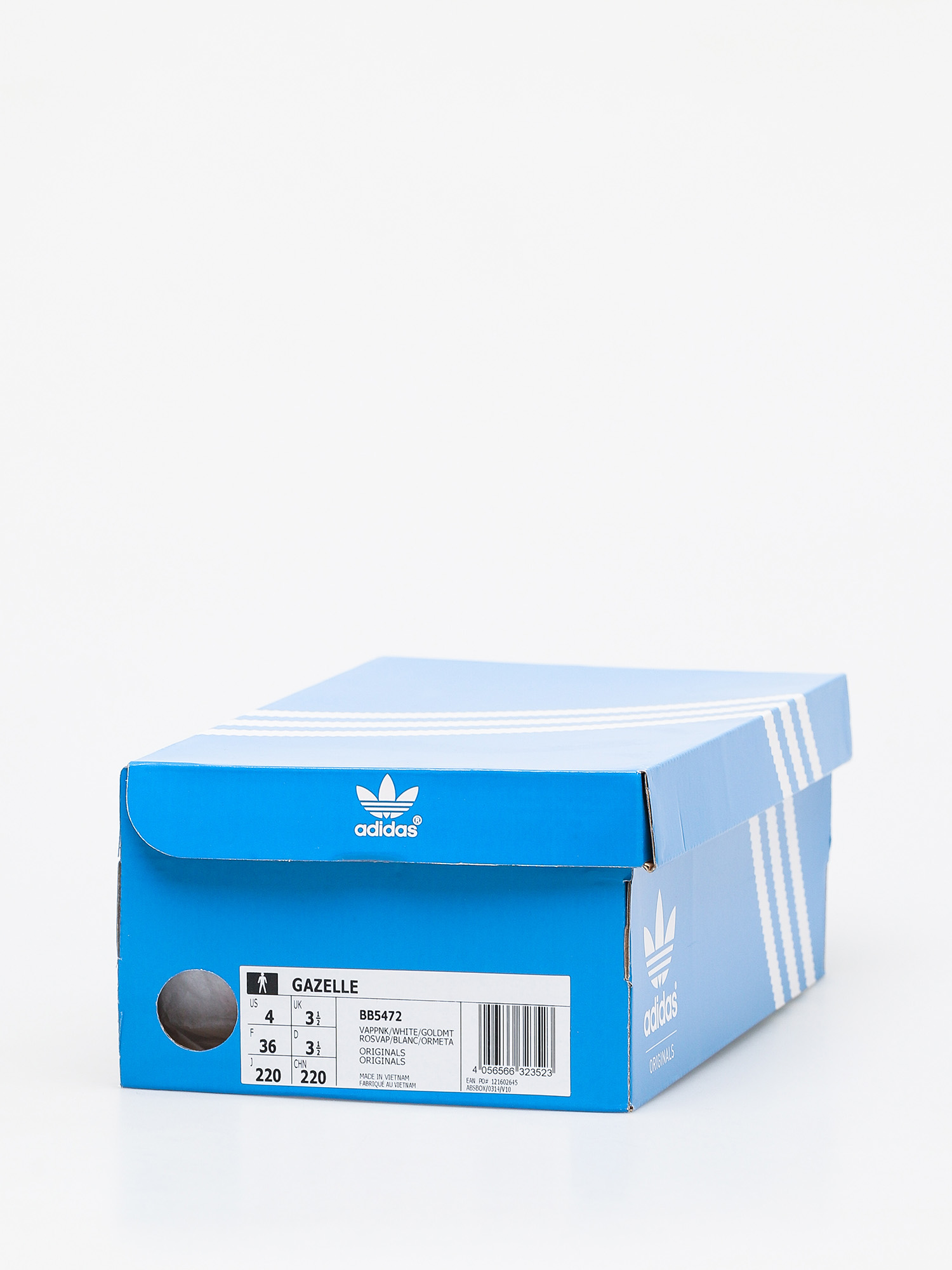 Pantofi adidas Gazelle (vapour pink/white/gold met)