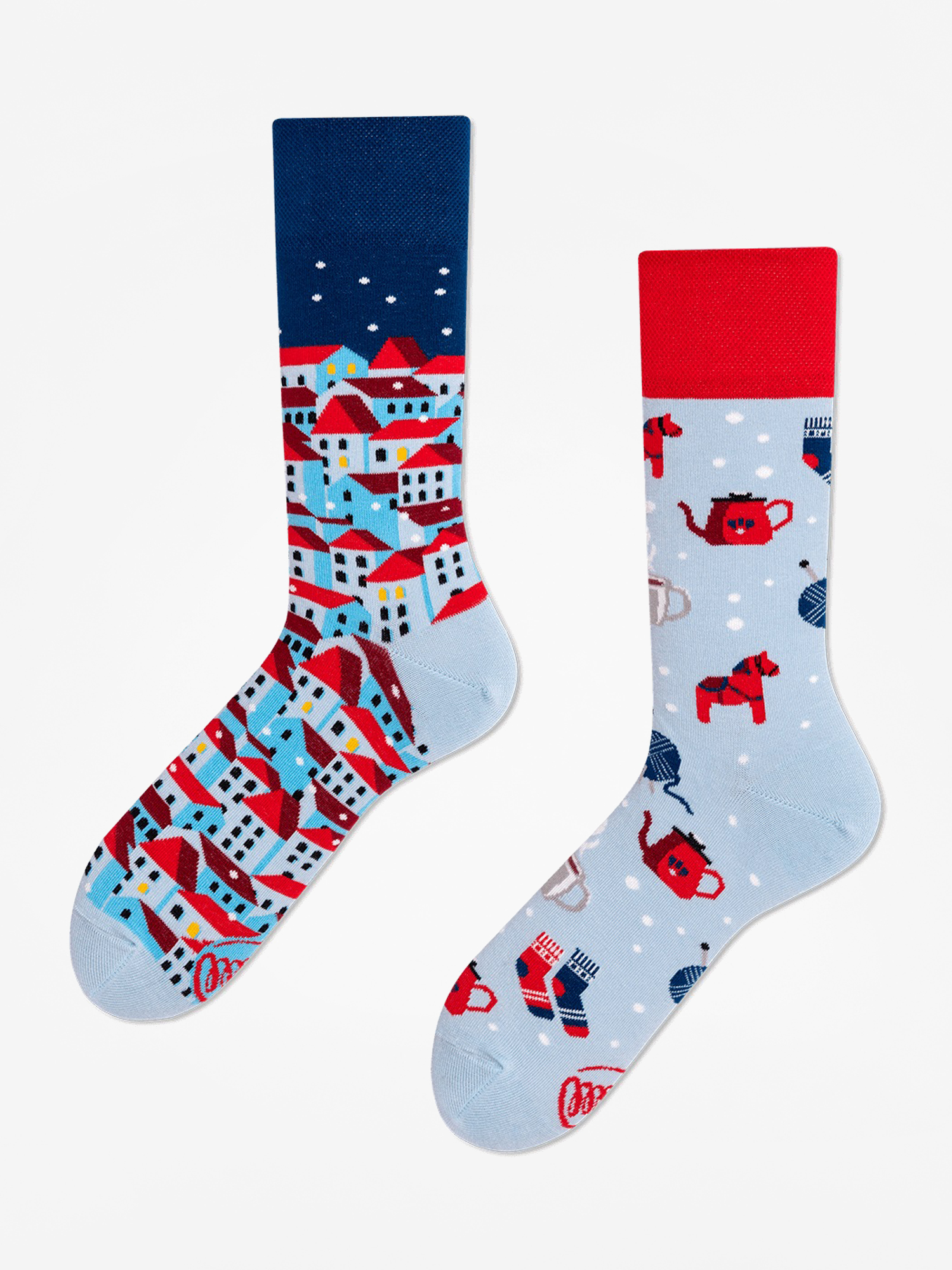 Șosete Many Mornings Hygge (navy/red/light blue)
