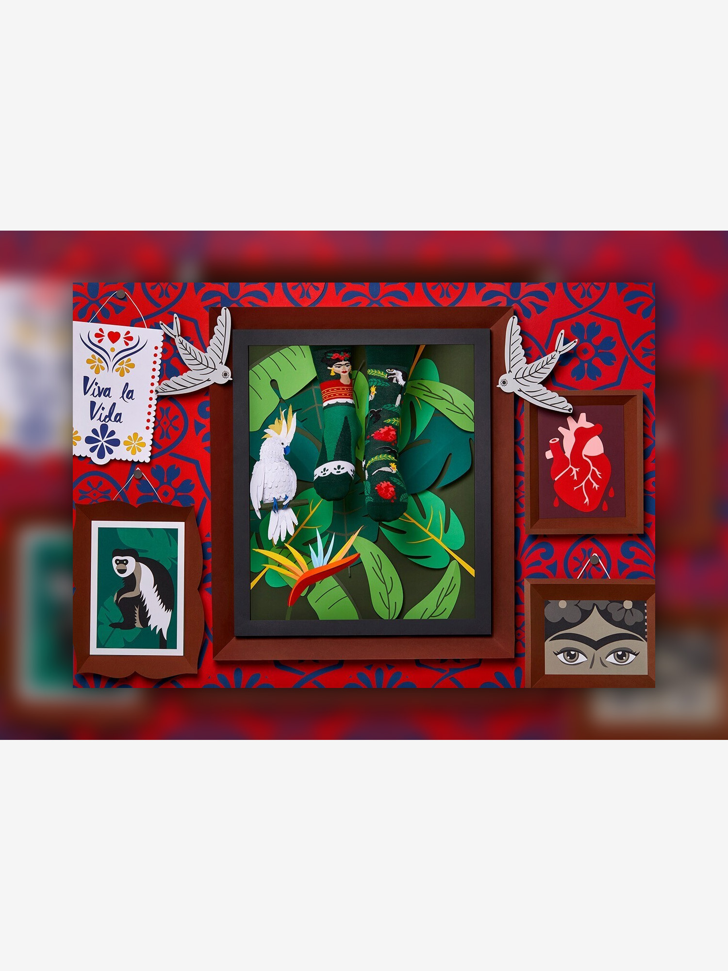 Șosete Many Mornings Feel Frida (green)