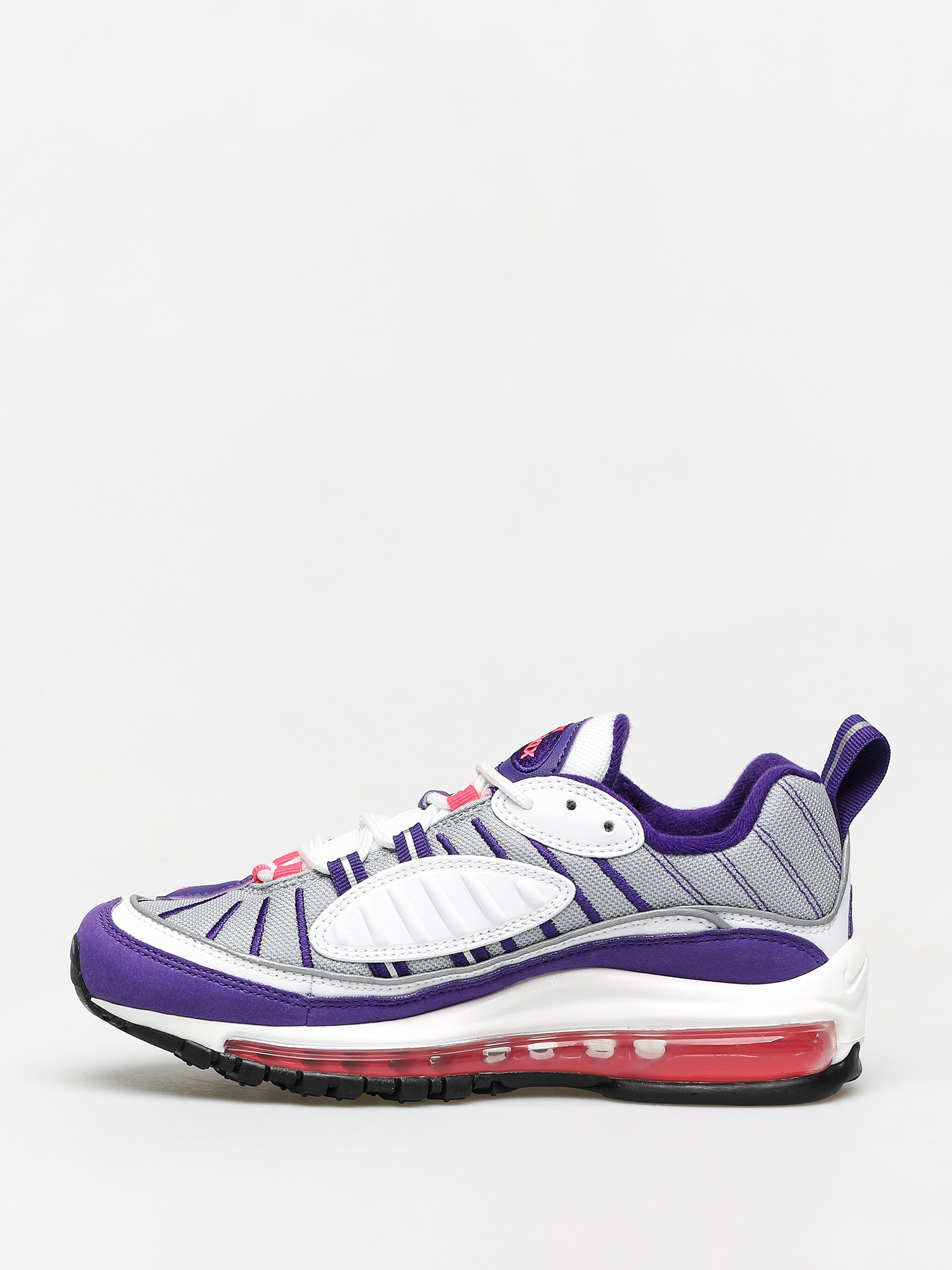 Air max 98 white hot sale pink