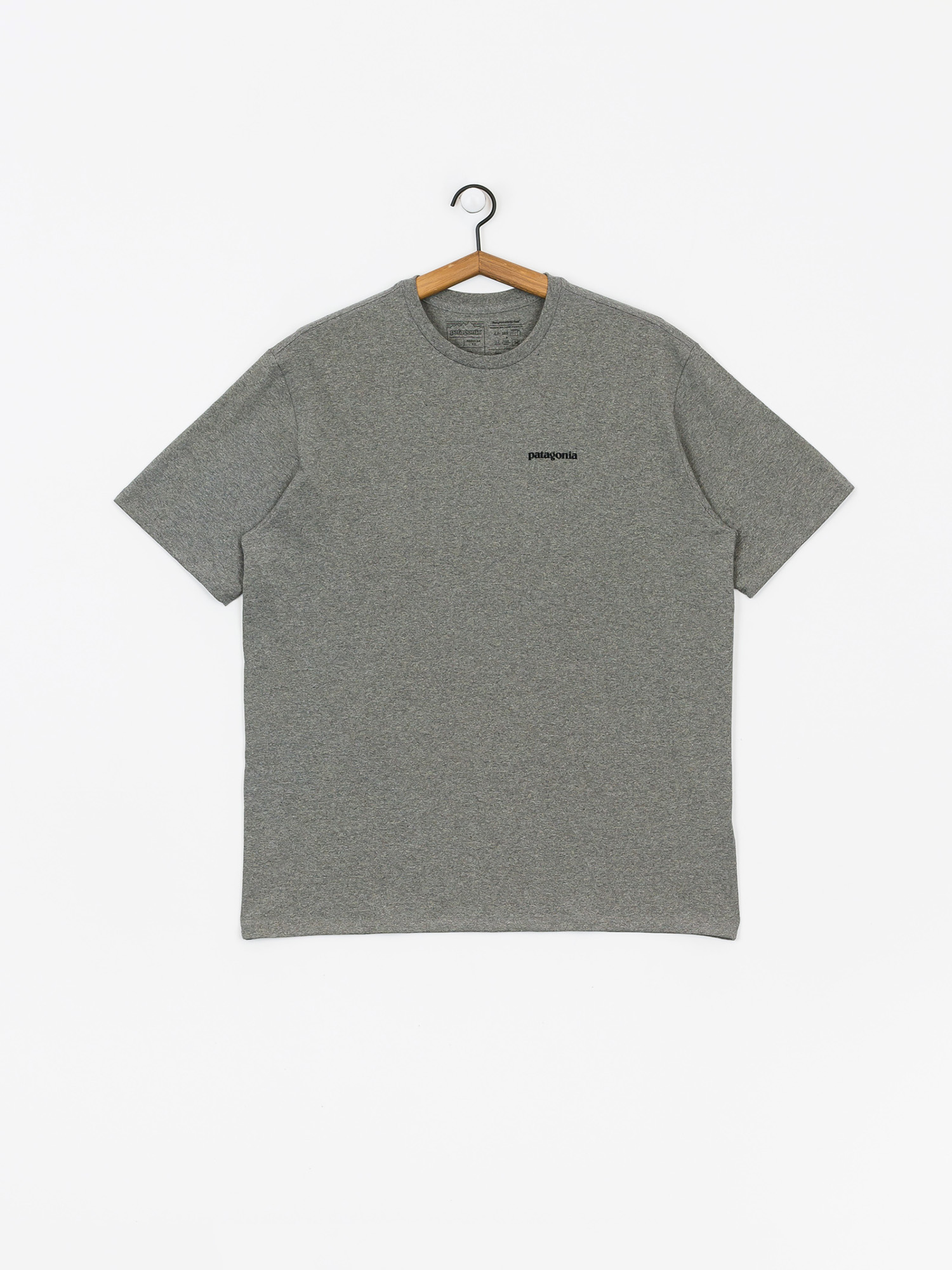 Tricou Patagonia P6 Logo Responsibili (gravel heather)