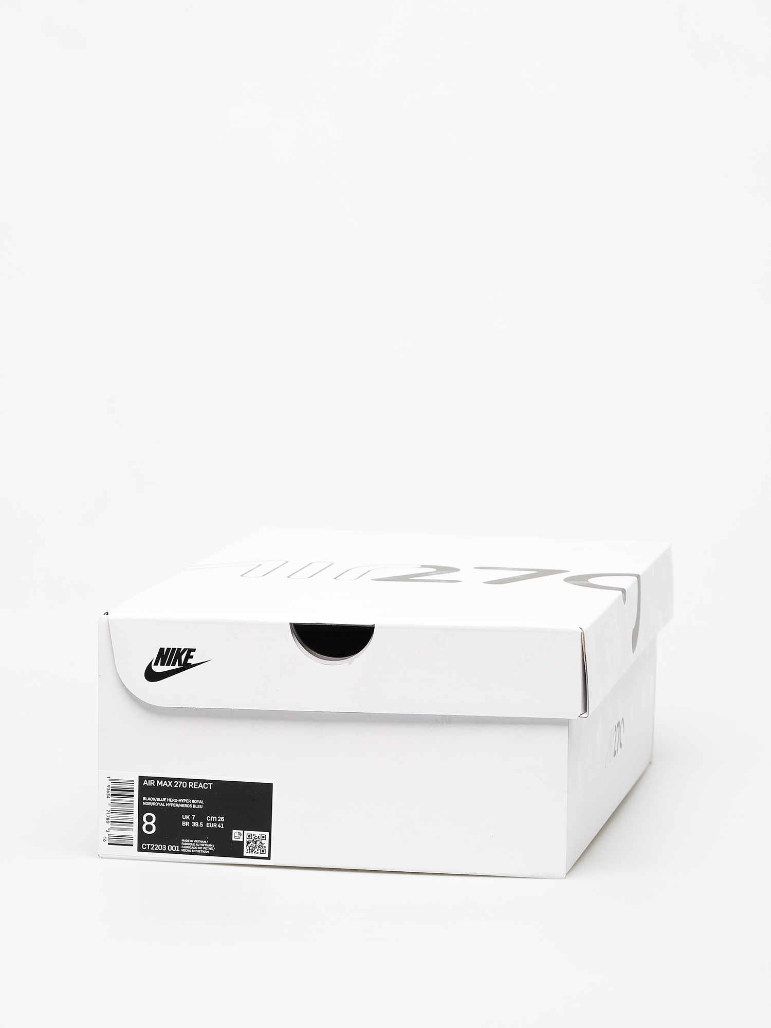 Pantofi Nike Air Max 270 React (black/blue hero hyper royal cool grey)