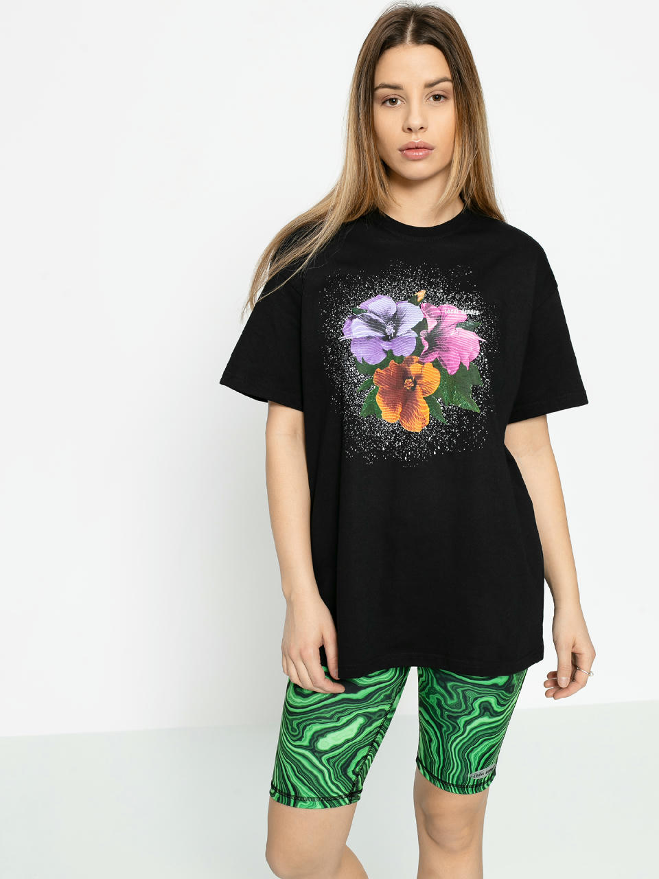 Tricou Local Heroes Flower Wmn (black)