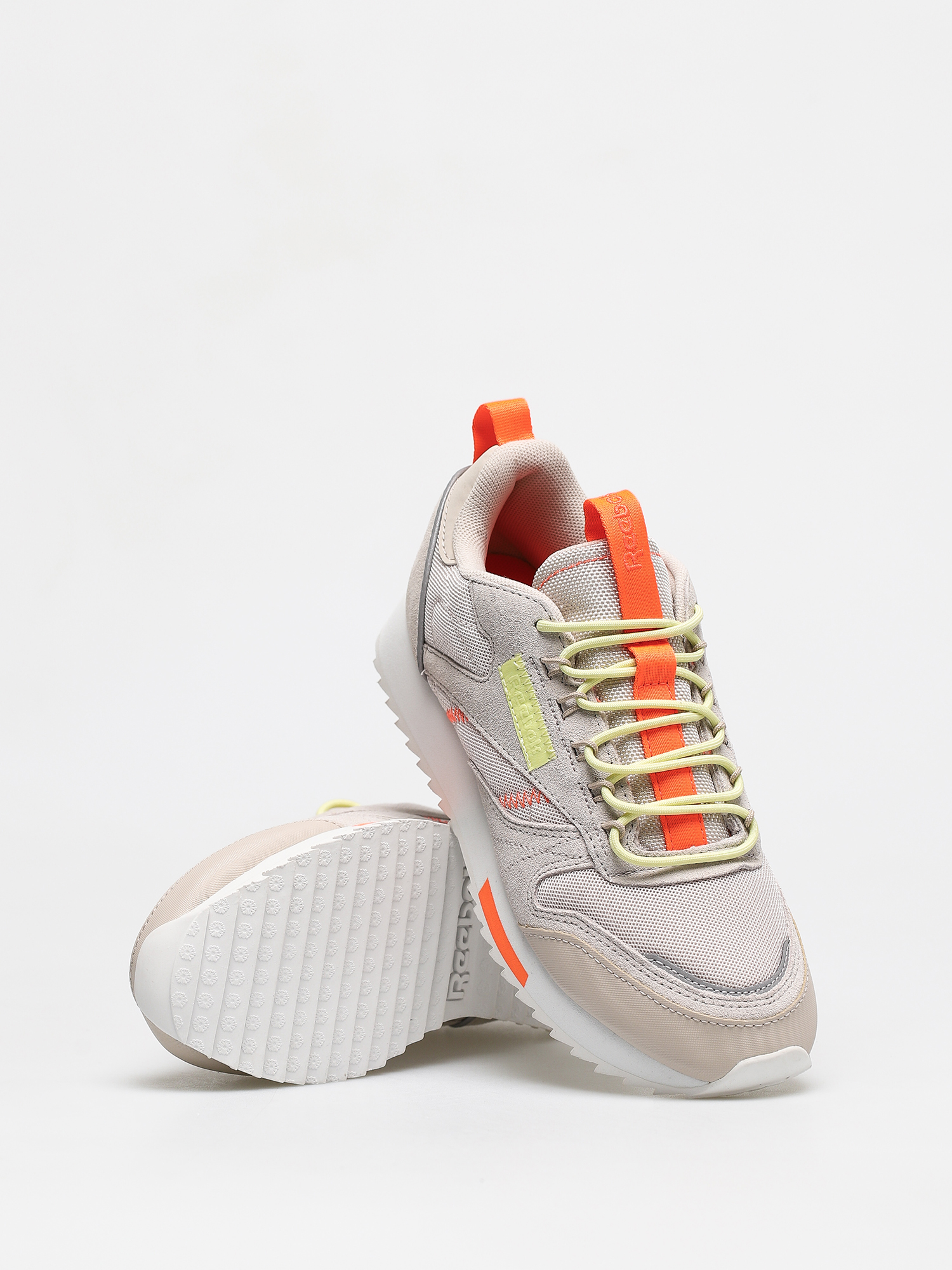 Pantofi Reebok Cl Leather Ripple T Wmn (stucco/lemglw/sorang)
