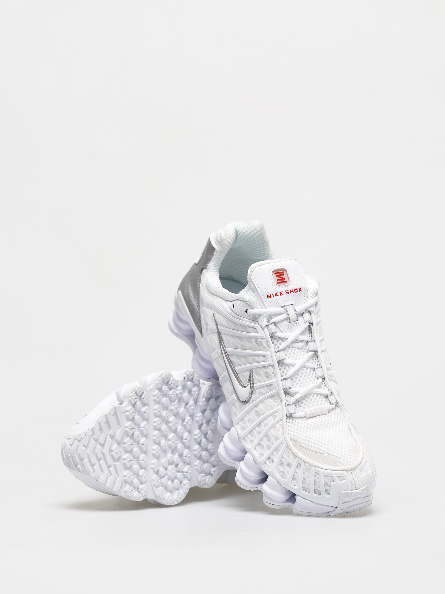 Nike Pantofi Shox Tl (white/white metallic silver max orange)