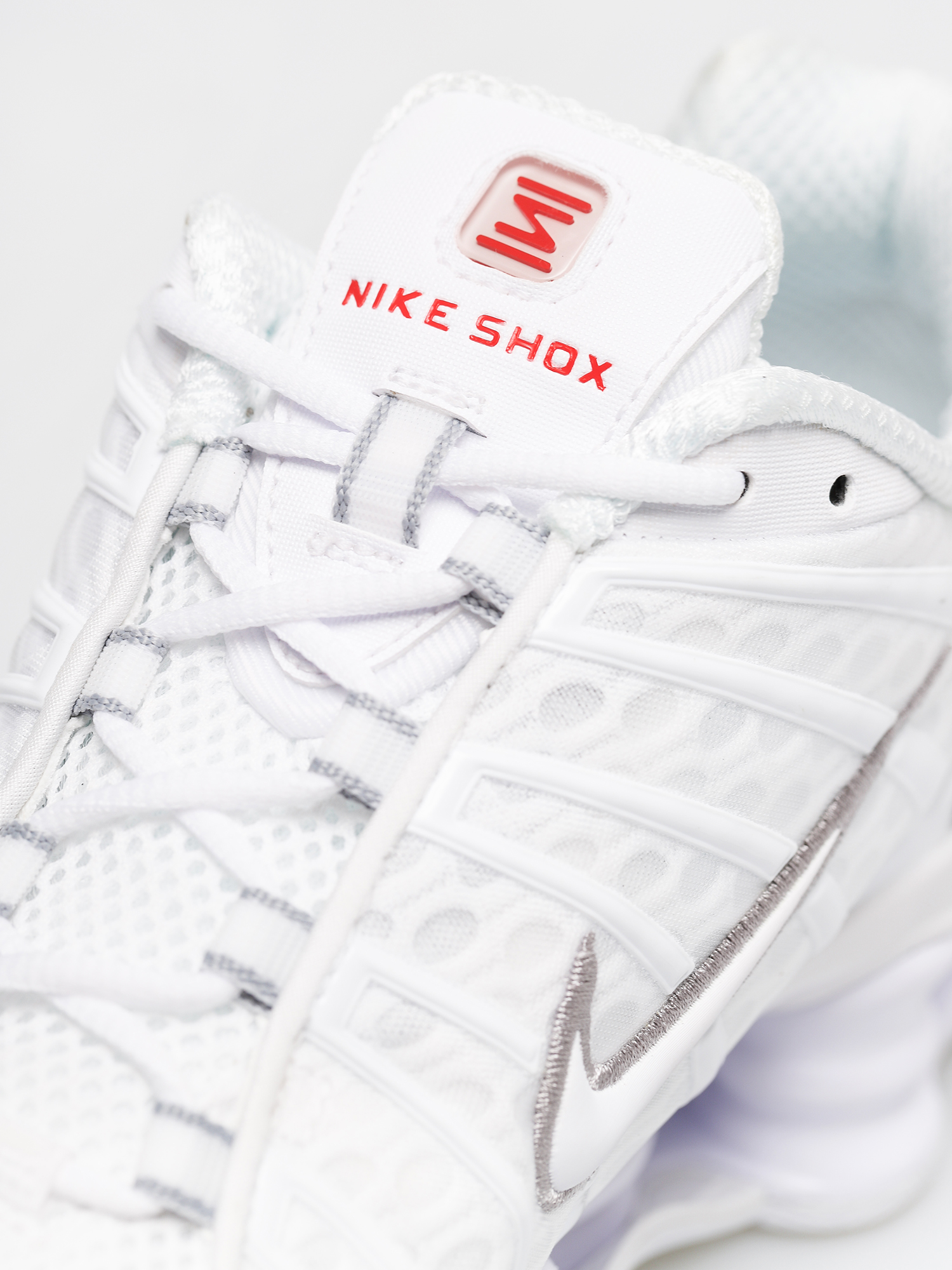 Nike Pantofi Shox Tl (white/white metallic silver max orange)