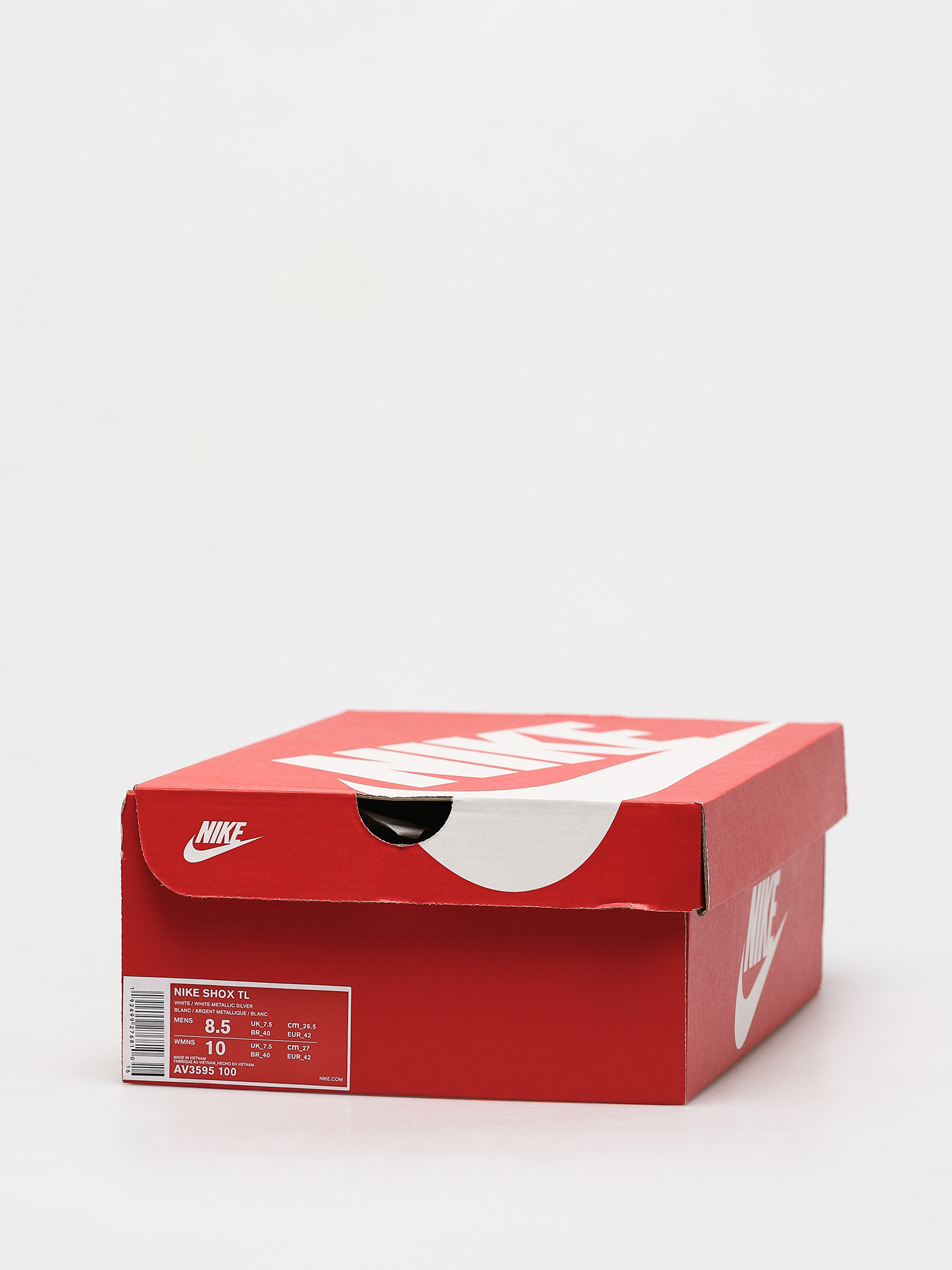 Nike Pantofi Shox Tl (white/white metallic silver max orange)