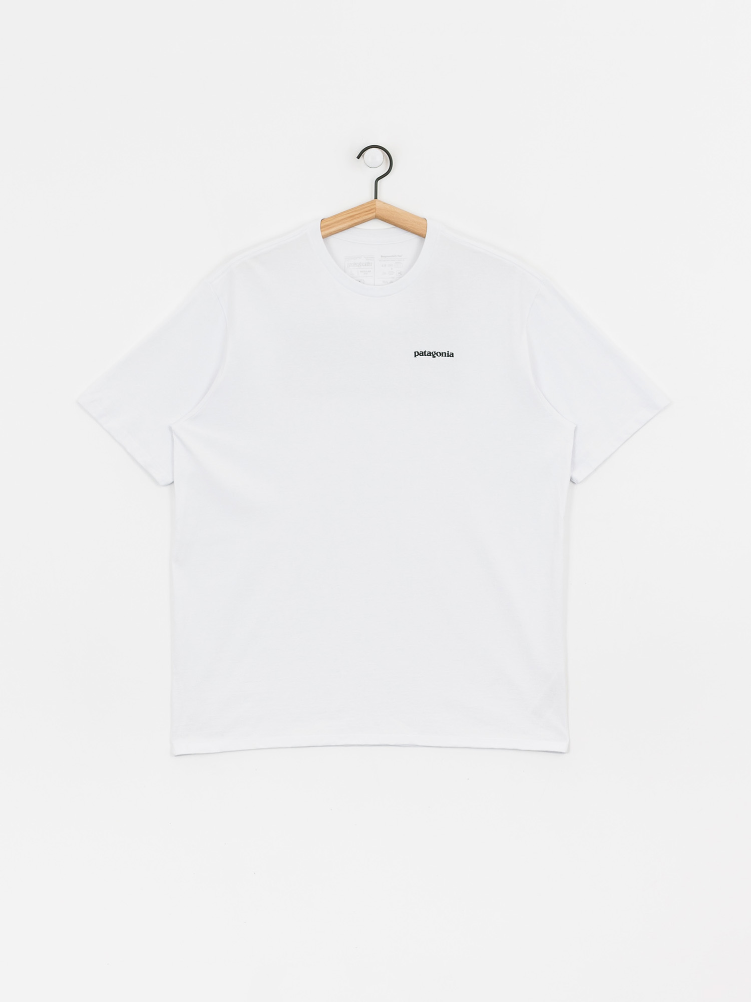 Tricou Patagonia P6 Logo Responsibili (white)
