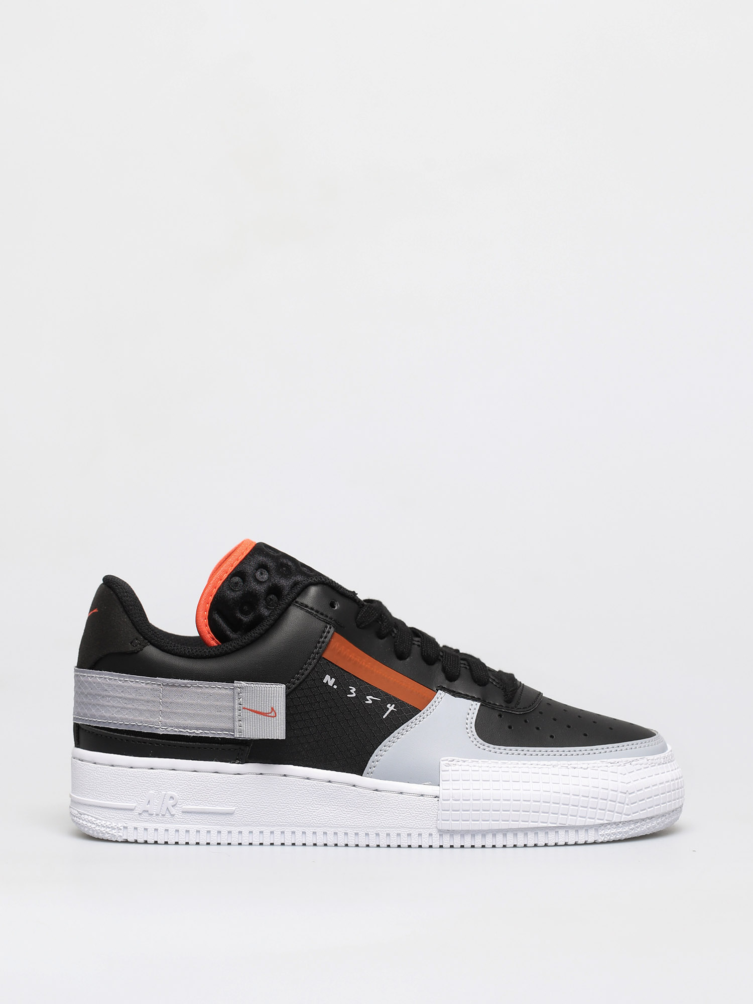 Nike Pantofi Air Force 1 Type (black/hyper crimson wolf grey white)
