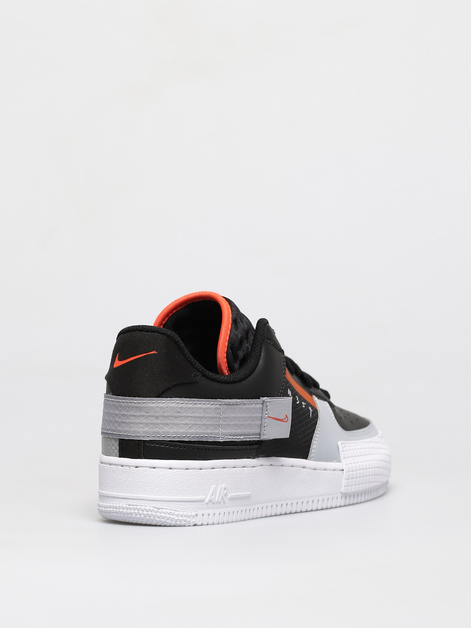 Nike Pantofi Air Force 1 Type (black/hyper crimson wolf grey white)