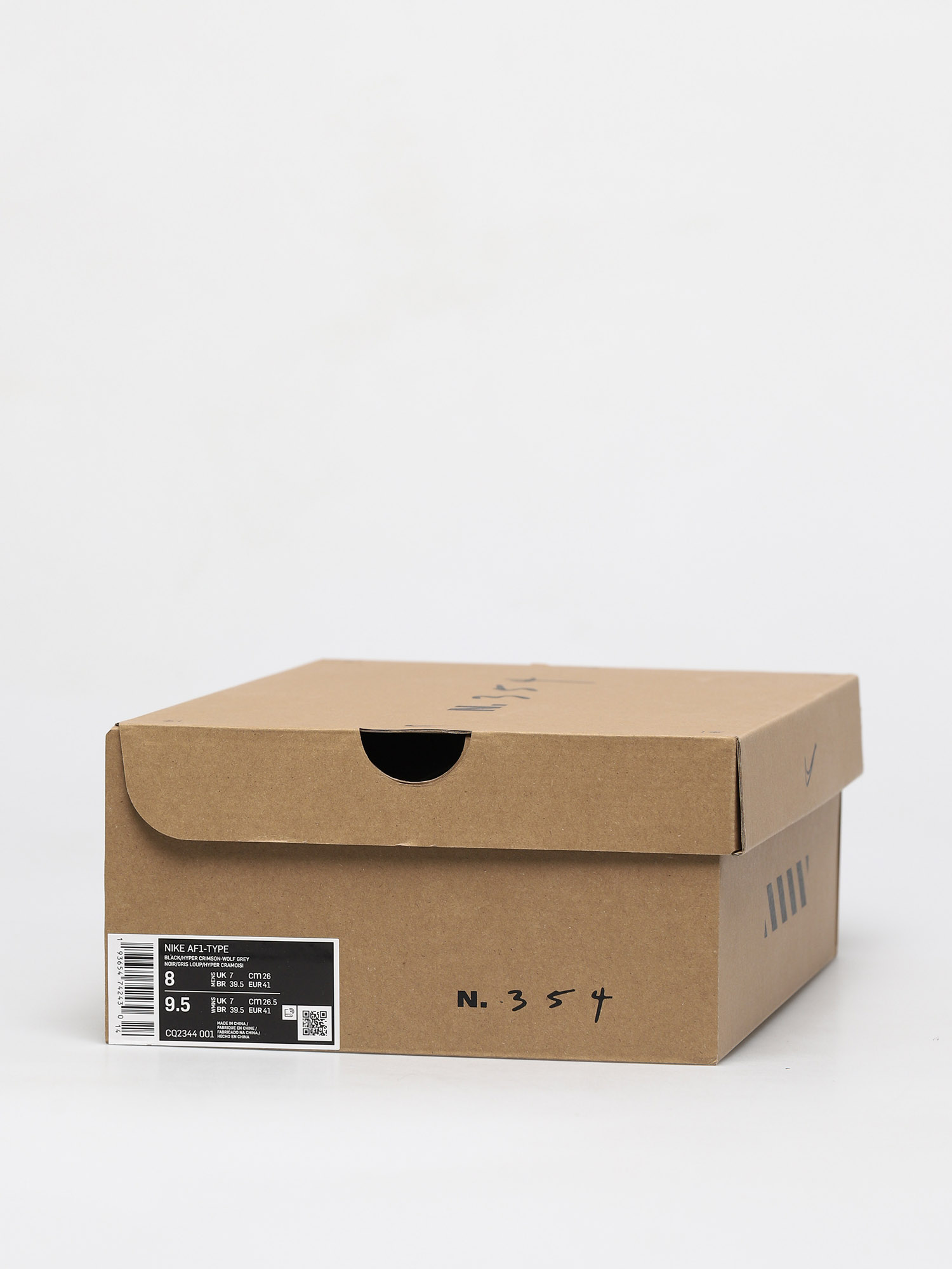 Nike Pantofi Air Force 1 Type (black/hyper crimson wolf grey white)