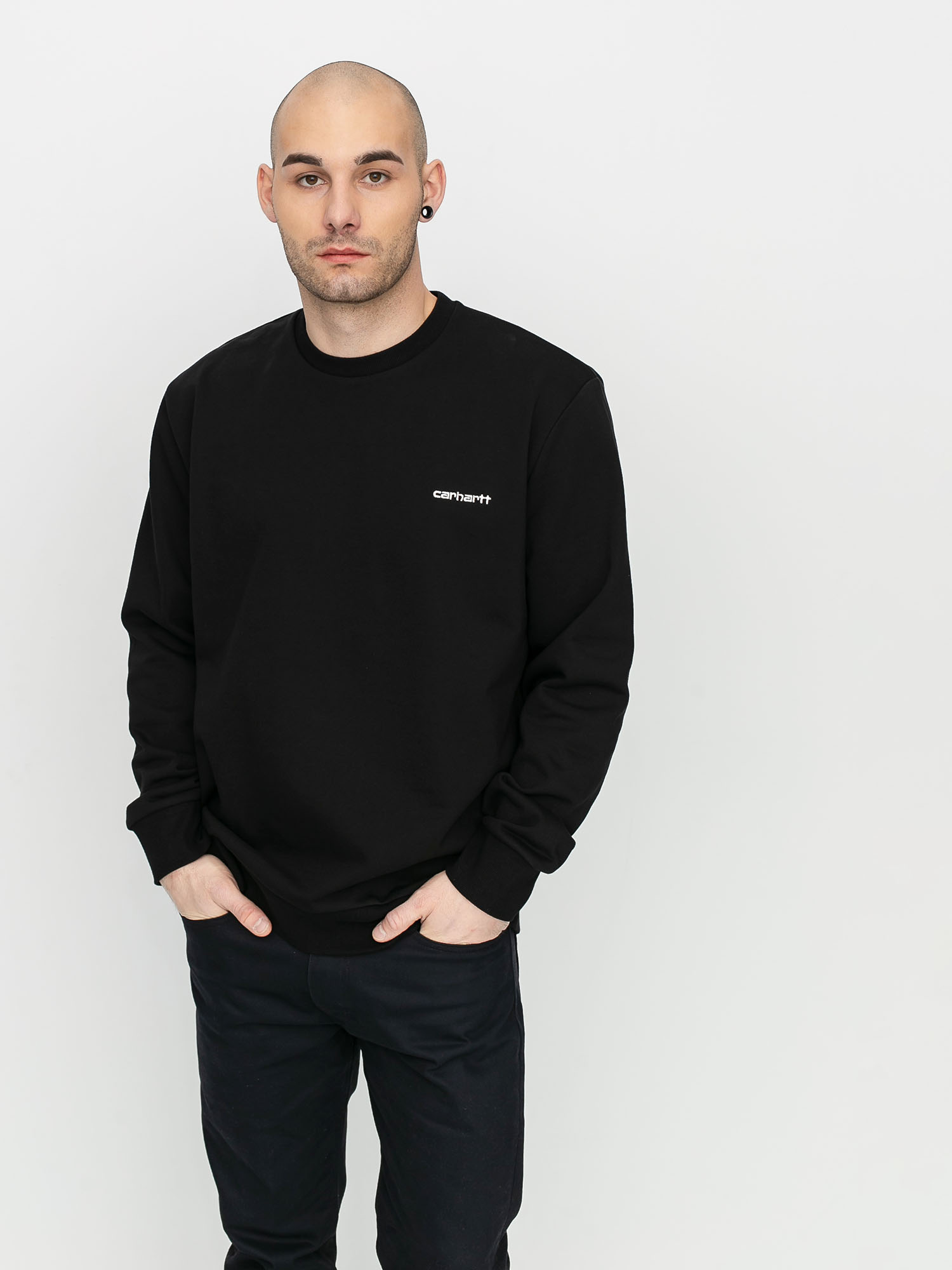 Hanorac Carhartt WIP Script Embroidery (black/white)