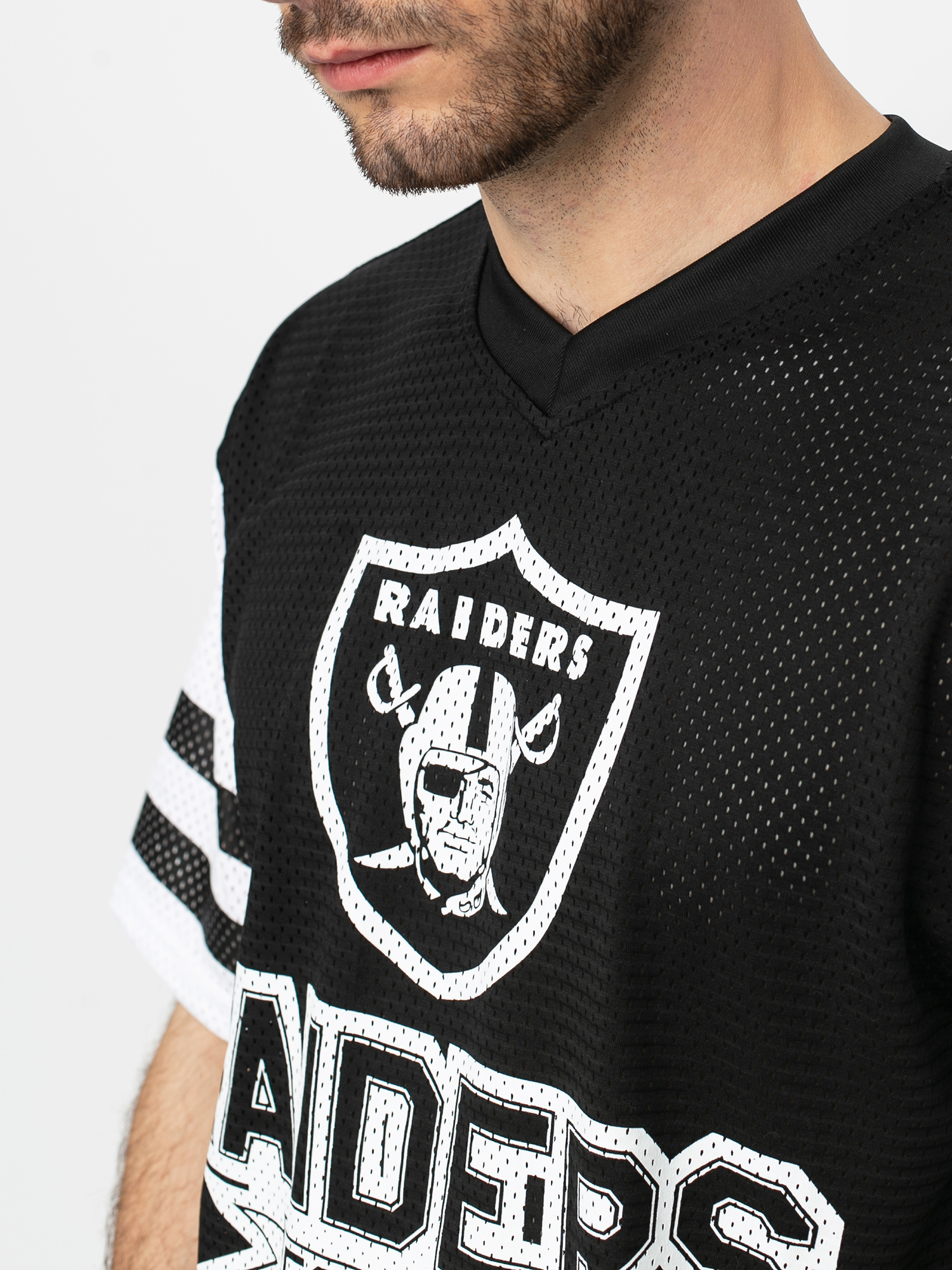 New Era Tricou Nfl Contrast Sleeve Oversized Oakland Raider (blk)