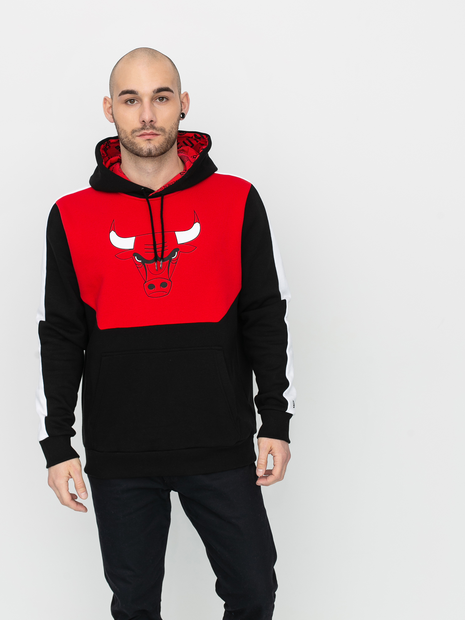 New Era Hanorac cu glugă Nba Colour Block Chicago Bulls HD (blkfdr)
