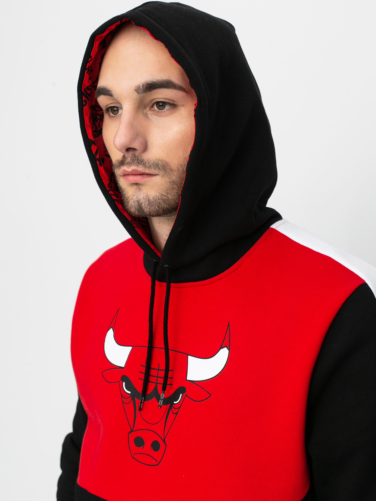 New Era Hanorac cu glugă Nba Colour Block Chicago Bulls HD (blkfdr)