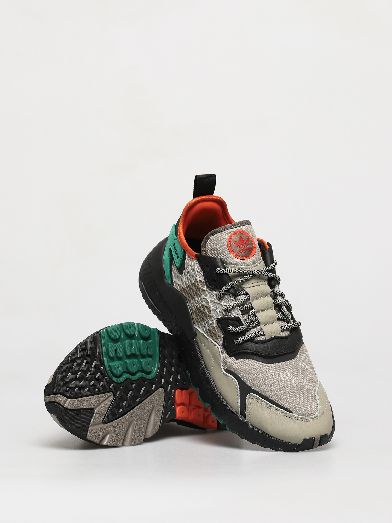 adidas Originals Pantofi Nite Jogger (sesame/cblack/bgreen)