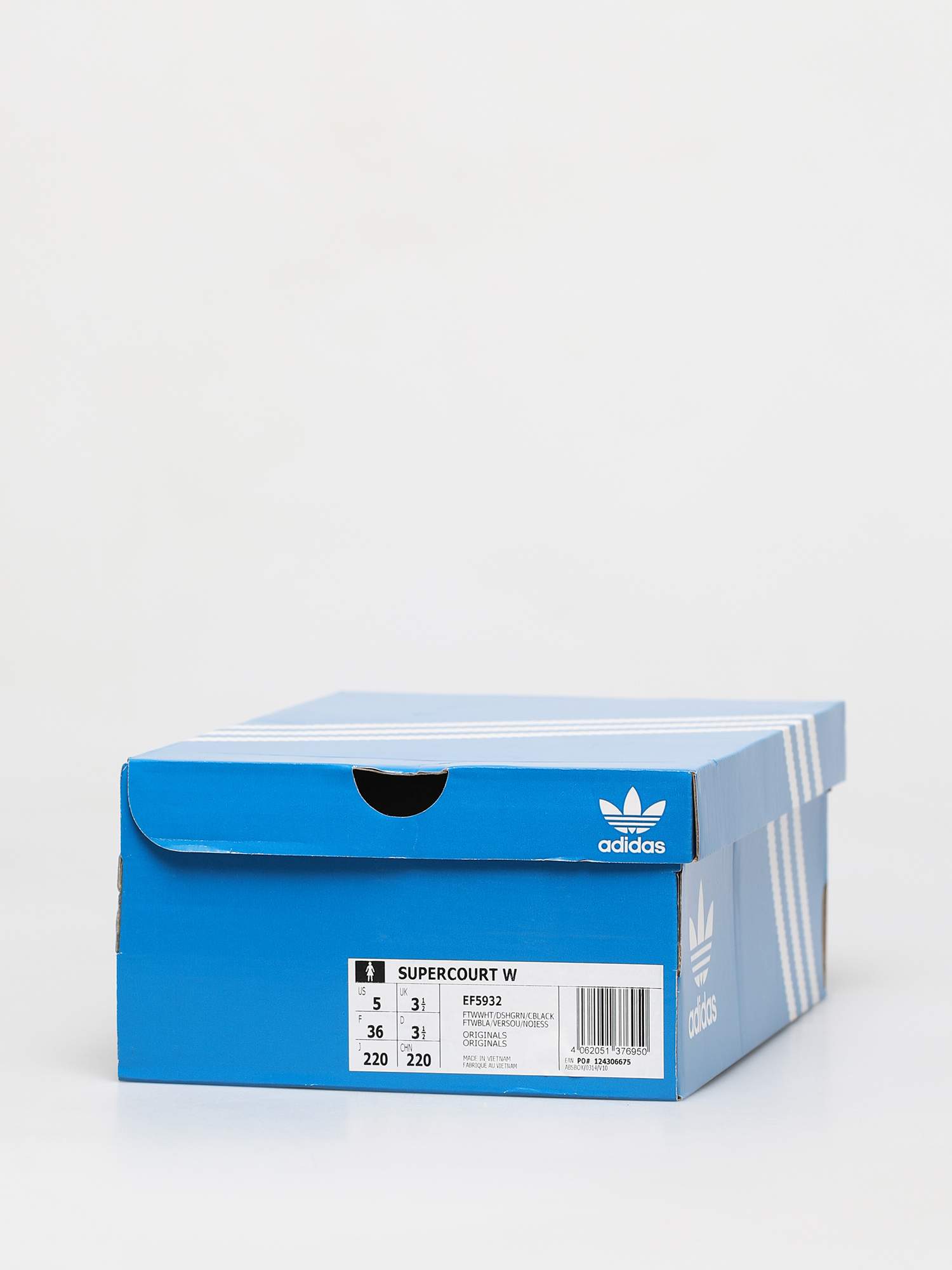 adidas Originals Pantofi Supercourt Wmn (white/dash green/core black)