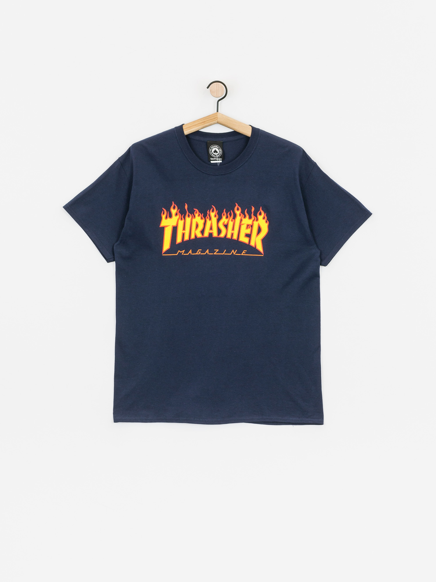 Tricou Thrasher Flame Logo (navy/blue)