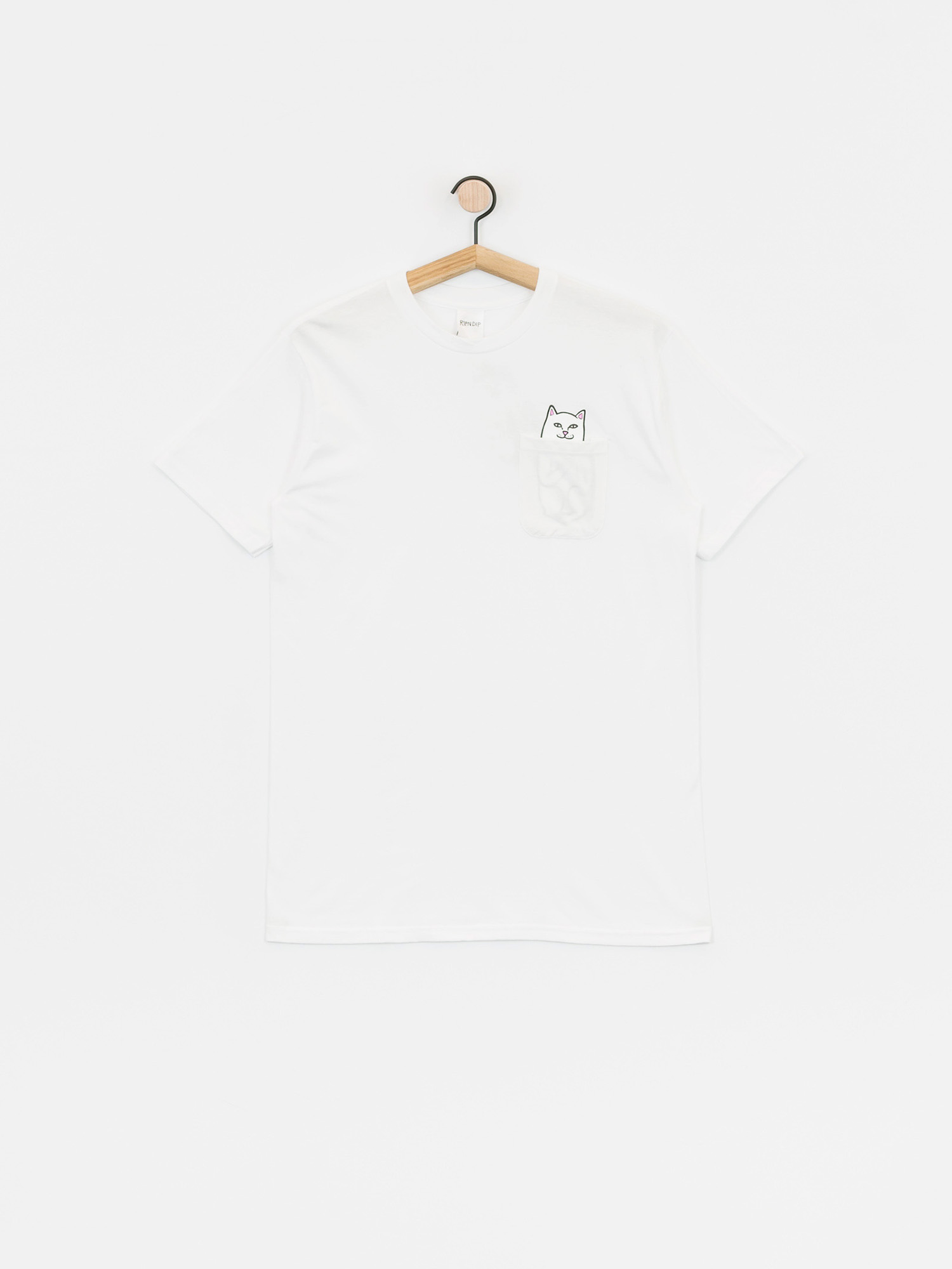 Tricou RipNDip Lord Nermal Pocket (white)