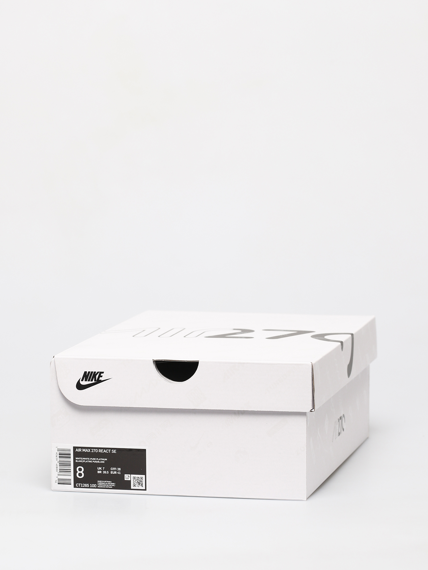 Pantofi Nike Air Max 270 React Se (white/white pure platinum indigo fog)