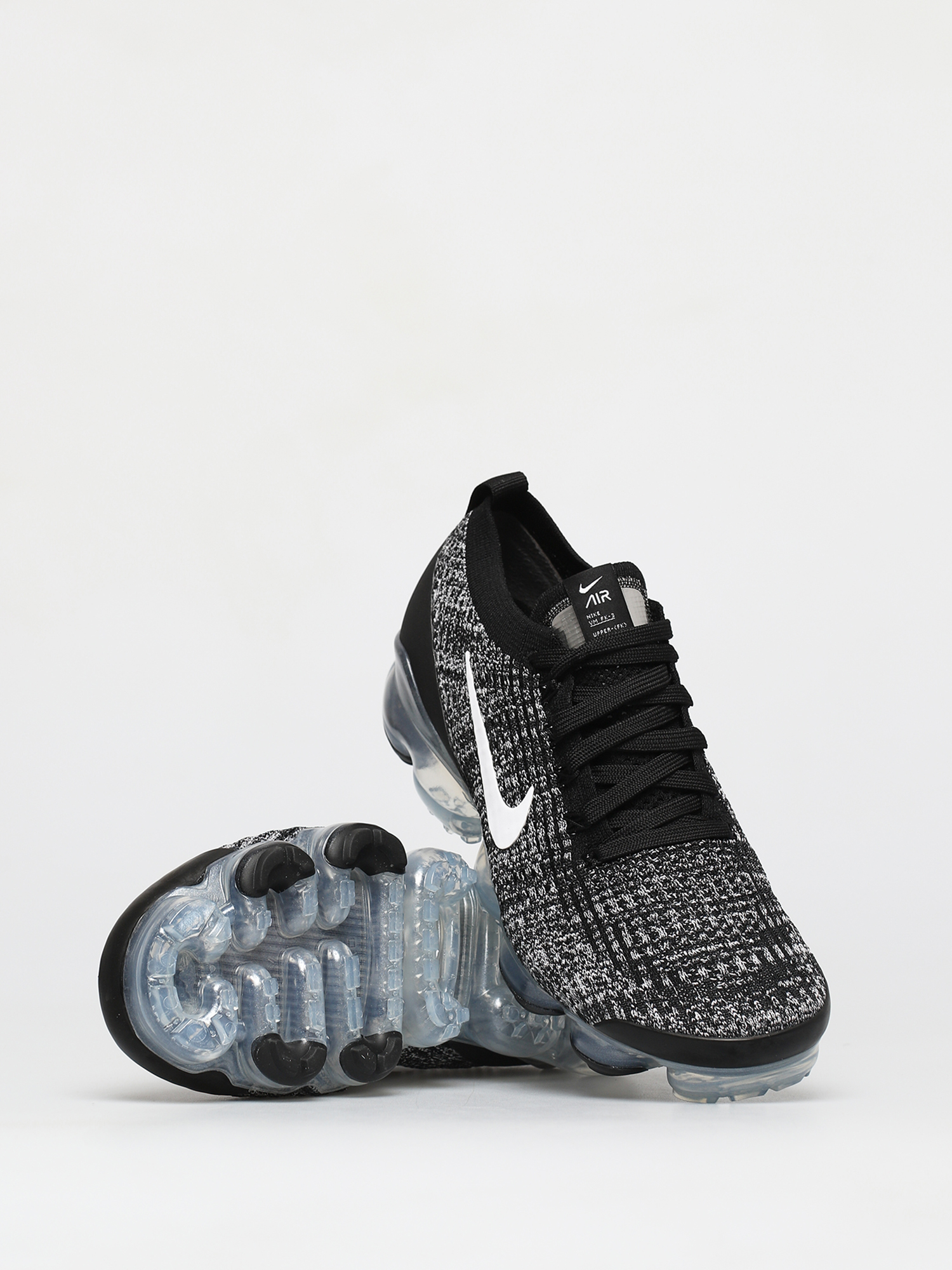 Nike Pantofi Air VaporMax Flyknit 3 (black/white metallic silver)