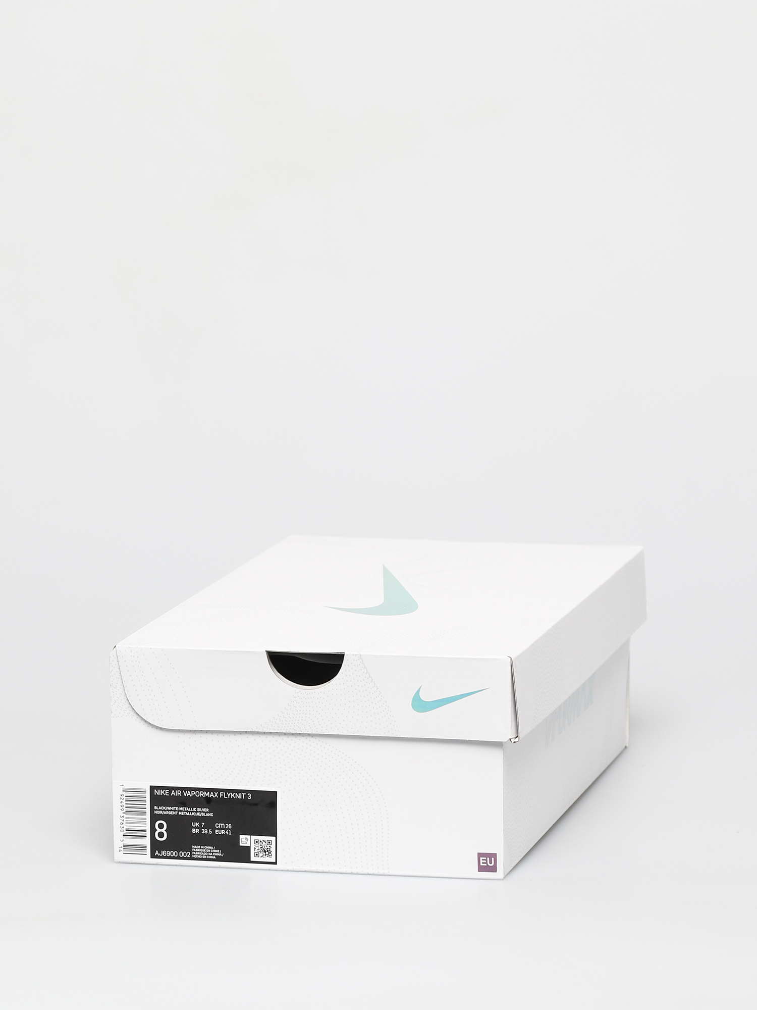 Nike Pantofi Air VaporMax Flyknit 3 (black/white metallic silver)