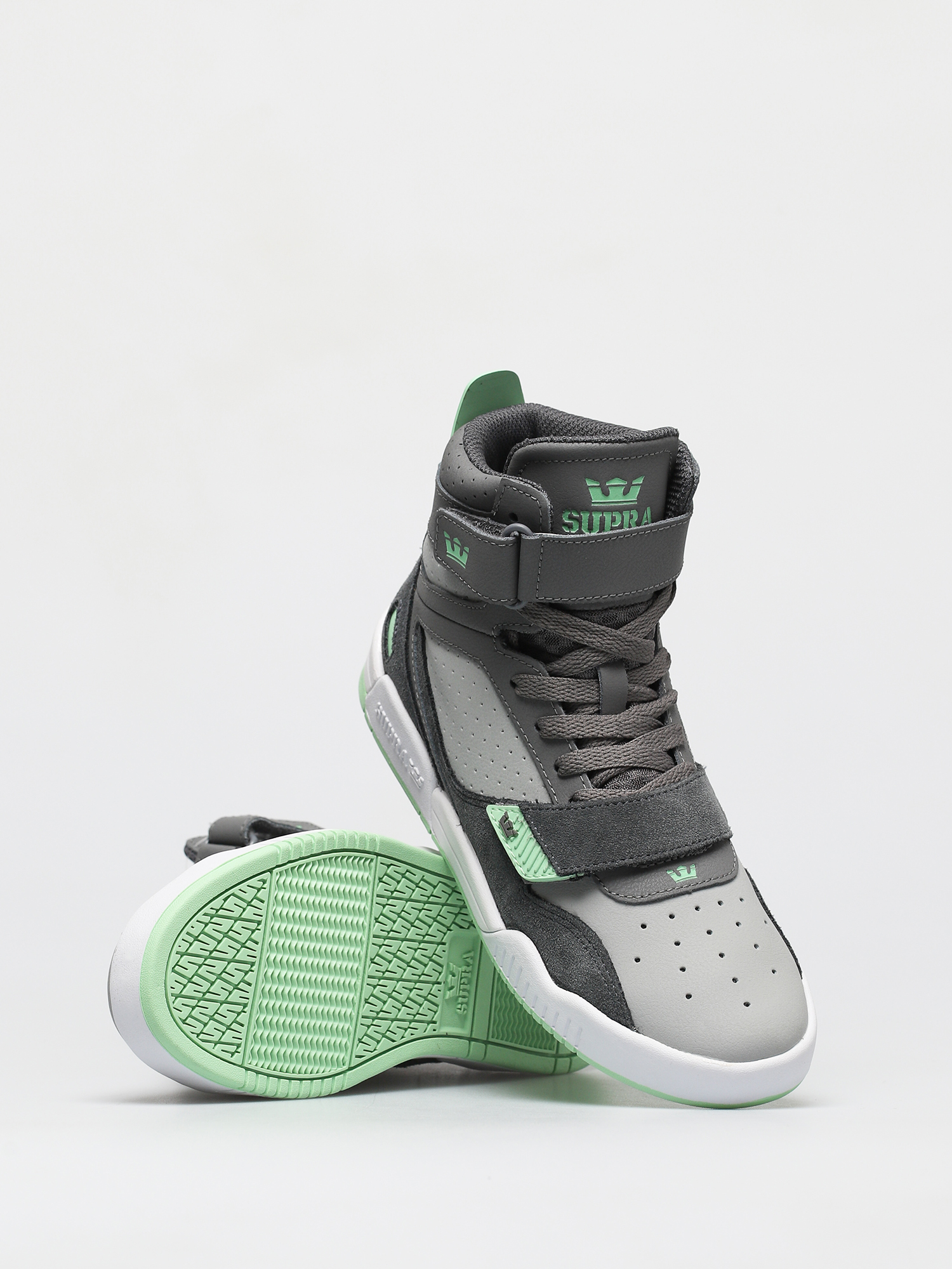 Supra Pantofi Breaker (grey/mint white)