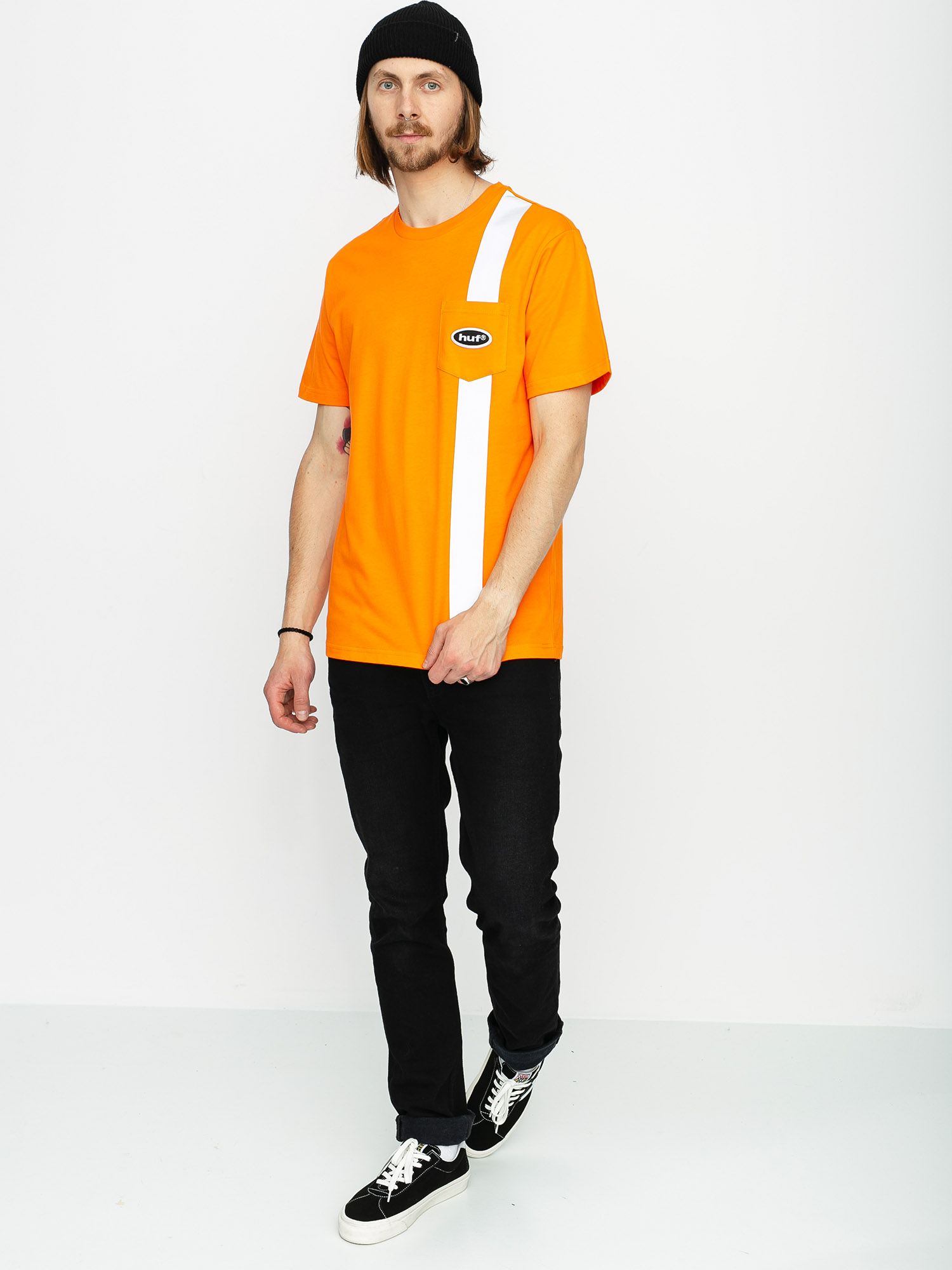 Tricou HUF Safety Pocket (safety orange)