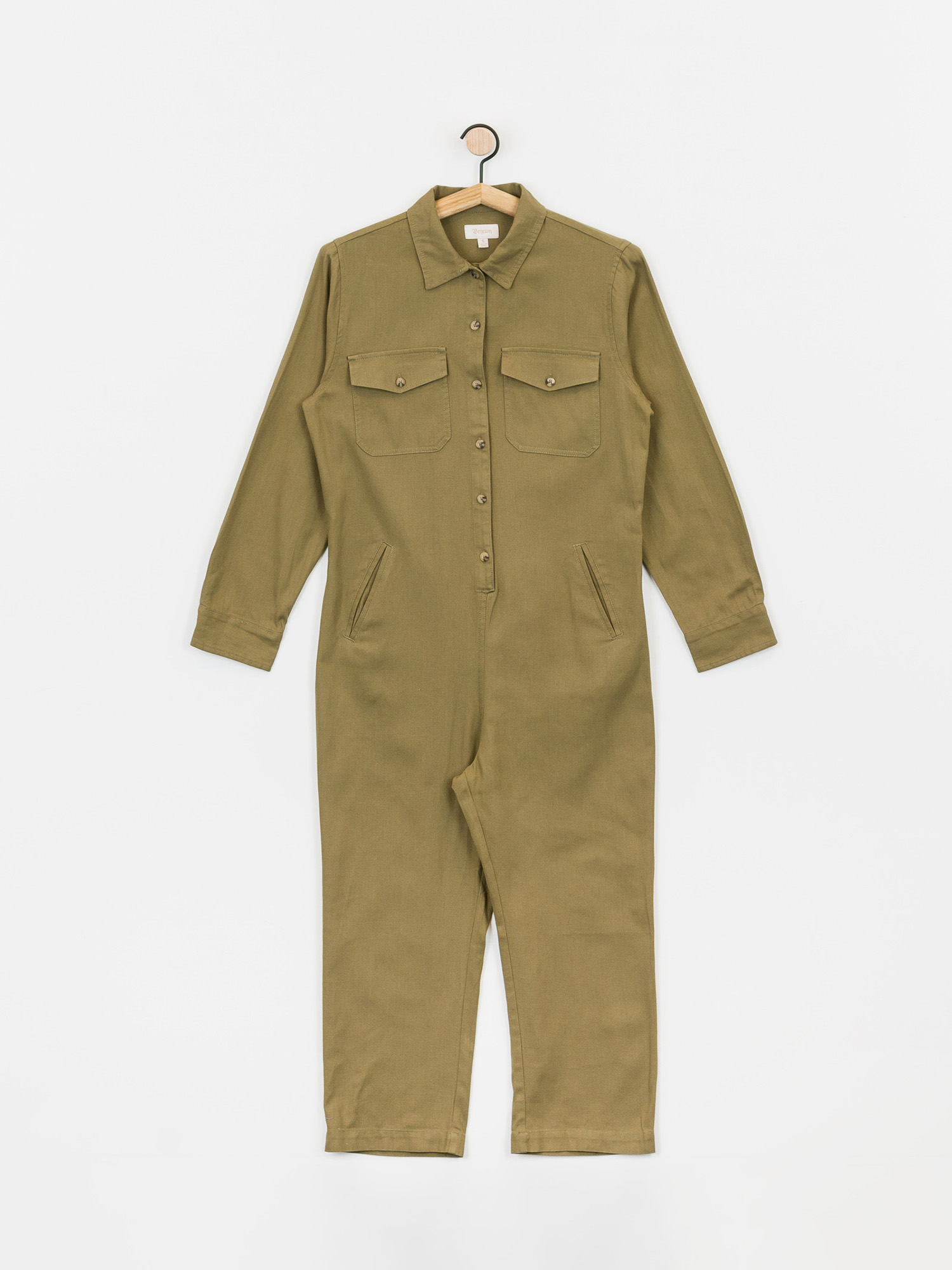 Pentru femei Costum schi Brixton Melbourne Crop Coverall (washed olive)