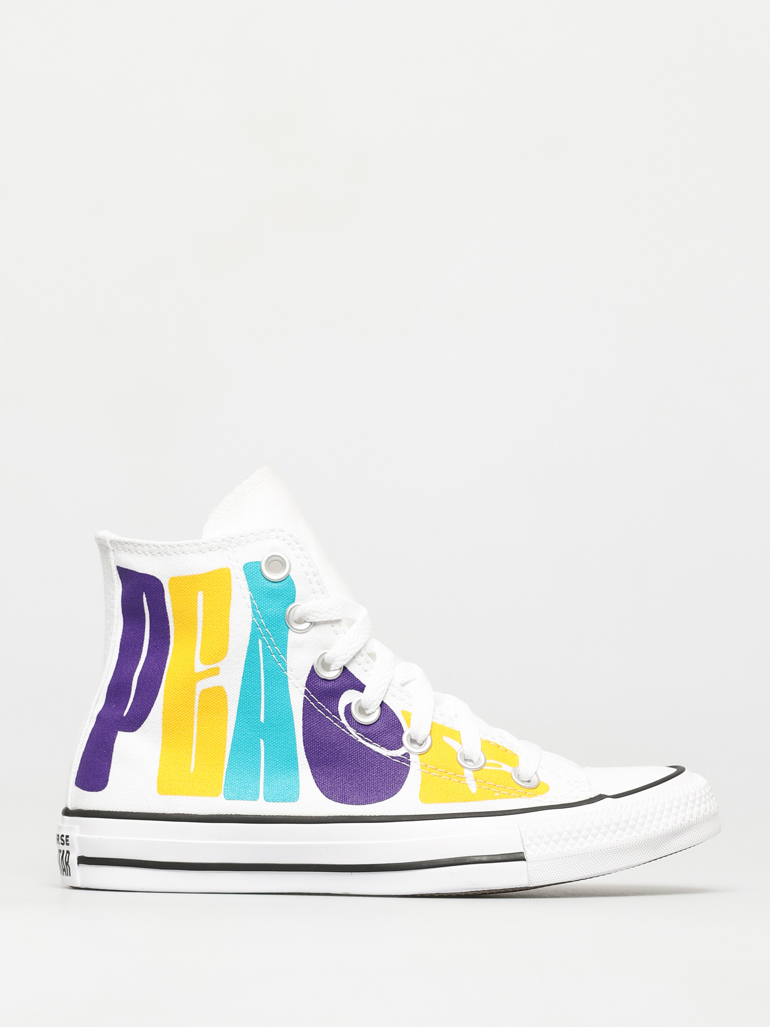 Teniși Converse Chuck Taylor All Star Hi (white/court purple/amarillo)